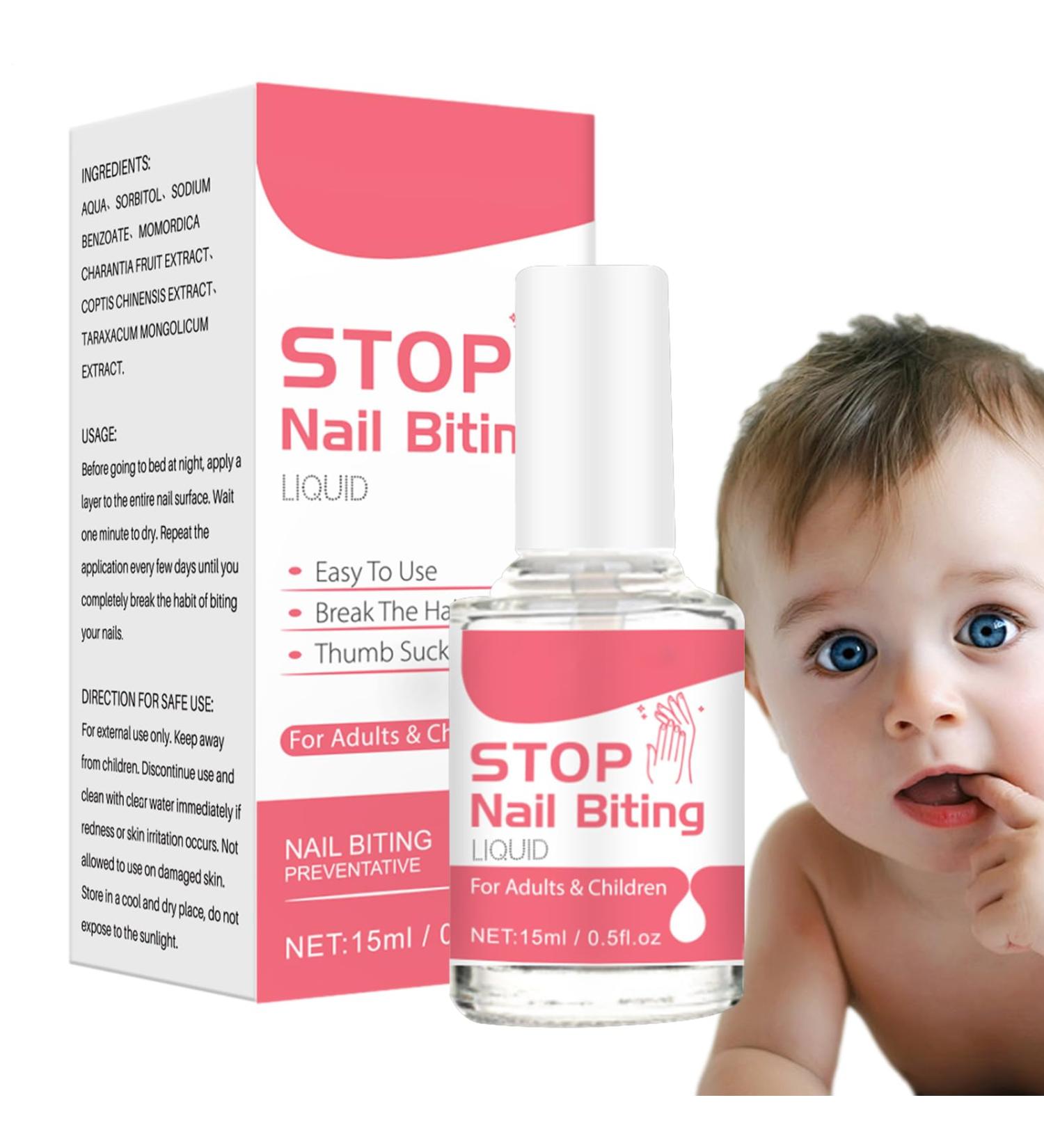 Vernis Amer Anti Ronge Ongle 15ml Vernis Anti Rongement Des Ongles Chez Les en fants Et Les Adultes Traitement Antirongement Des Ongles Liquide Antirongement Desongle Antis Succion Du Pouce - Buy Online on GoSupps.com