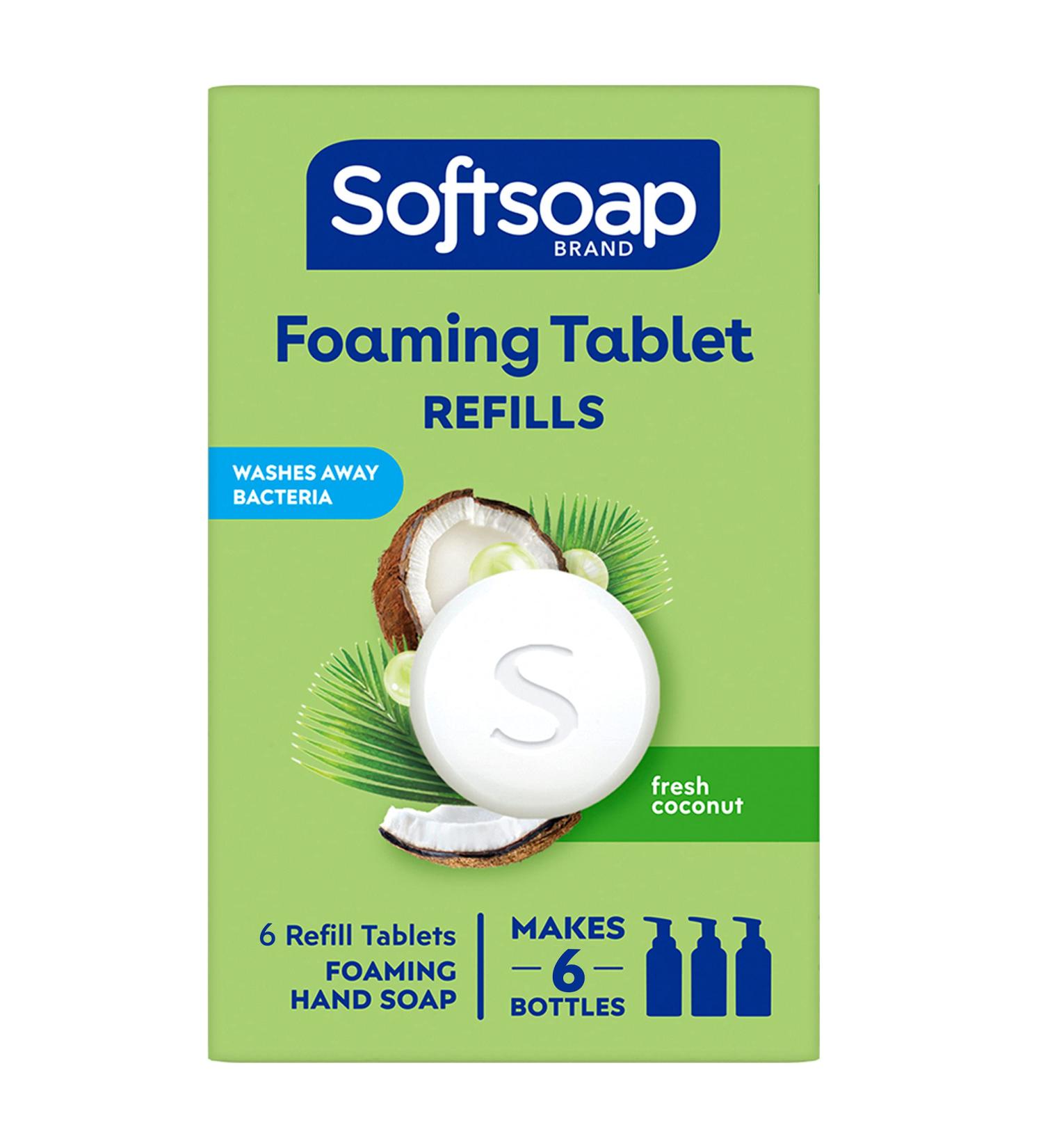 Softsoap Fresh Coconut Foaming Hand Soap Refill Tablets - 6 Count Pack - Buy Online on GoSupps.com