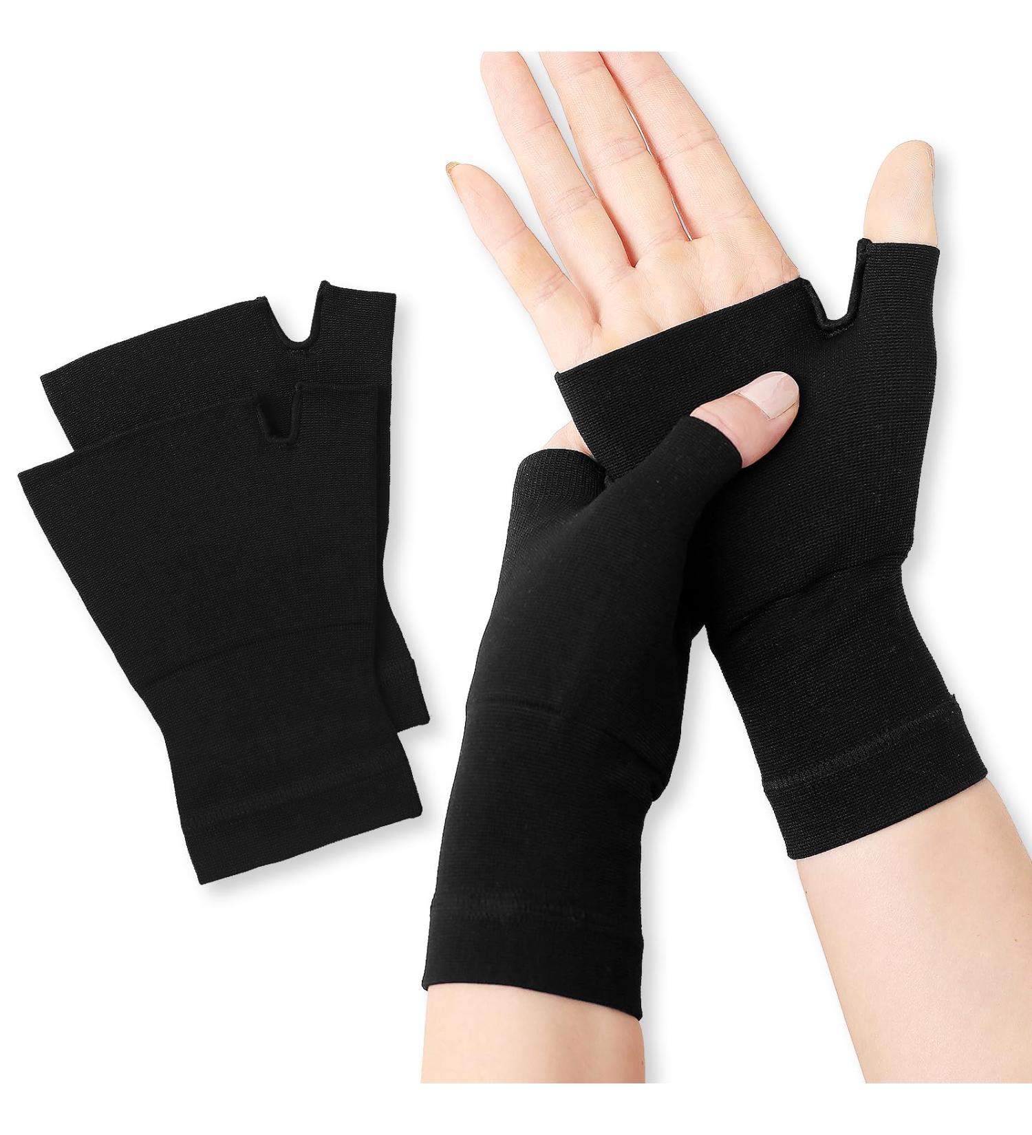 Arthritis Compression Gloves - Pain Relief & Healing for Typing & Daily Work | XL Black Pair - Buy Online on GoSupps.com