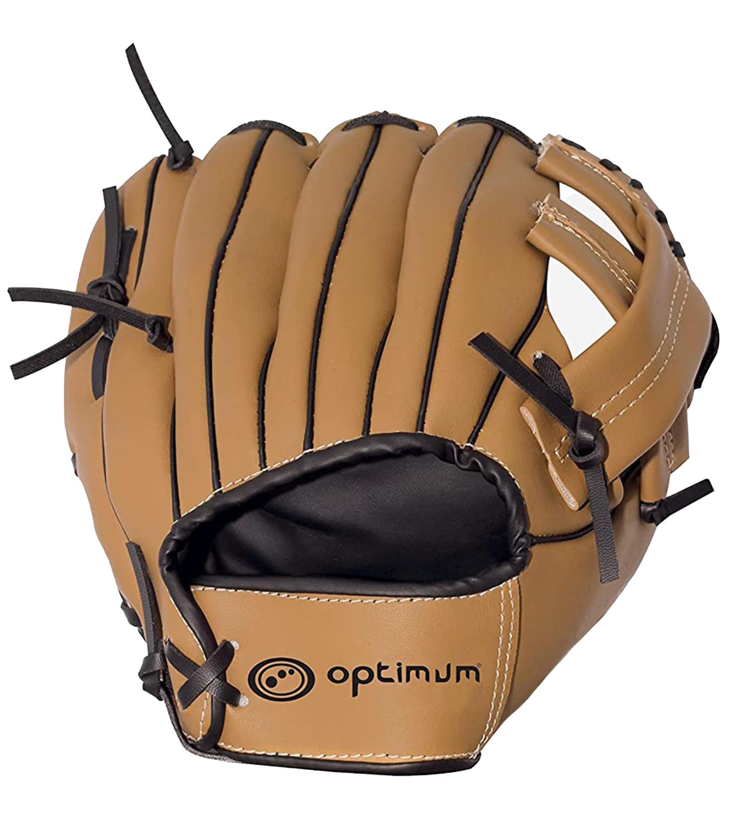 Optimum Extreme Left-Handed Baseball Glove & Ball - Deep Bag Padded Palm Wrist Protection for Ultimate Comfort - Buy Online on GoSupps.com