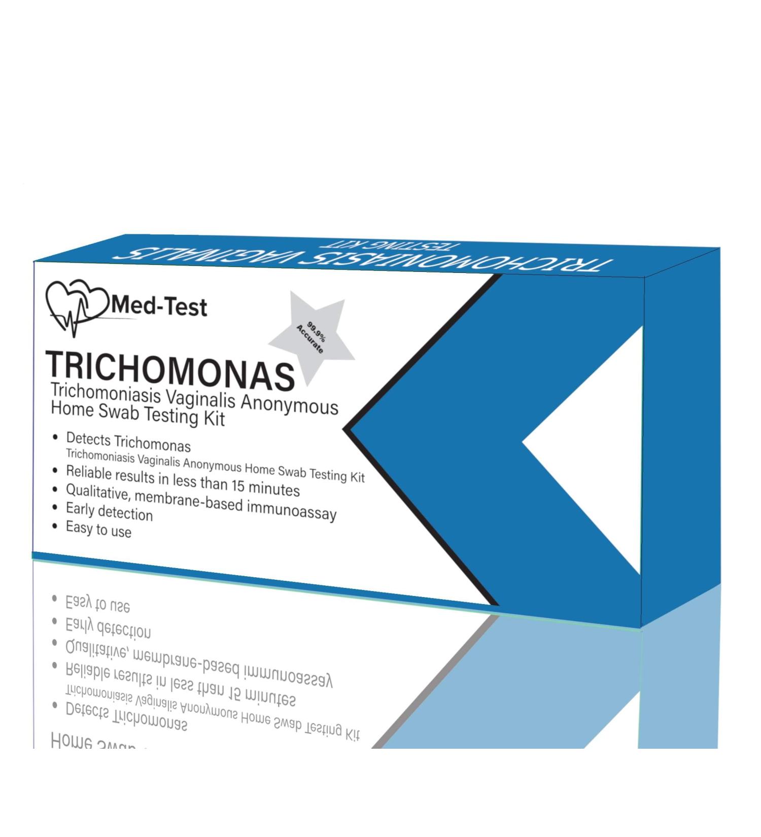 Professional Trichomoniasis Vaginalis Anonymous Swab Test Kit - Fast Results | STI STD Trichomonas Candida Trich - Buy Online on GoSupps.com