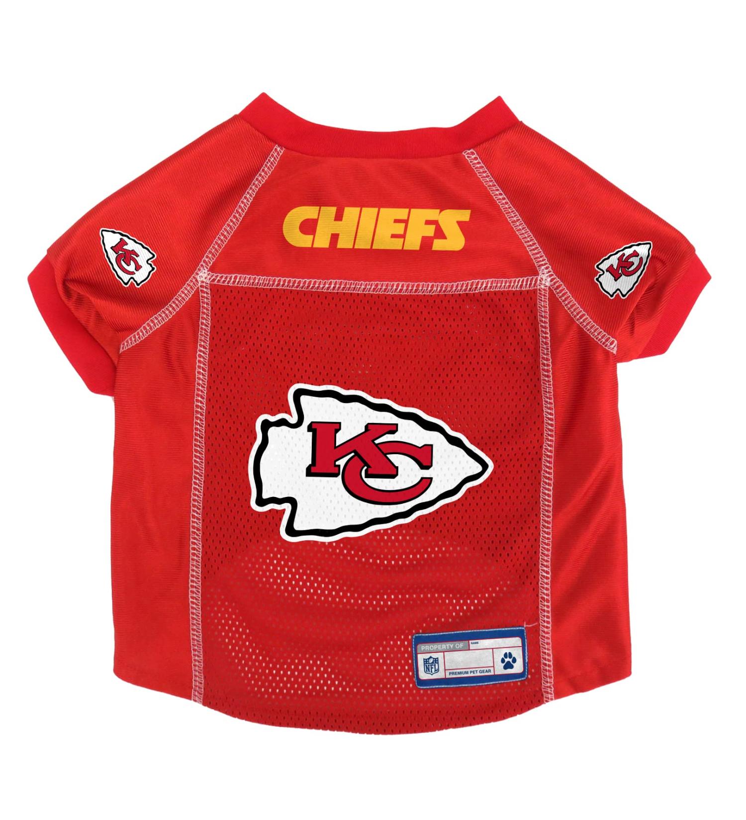 Littlearth NFL Pet Jersey - Kansas City Chiefs Team Color Sports Jersey for Dogs & Cats (Size L) - Buy Online on GoSupps.com