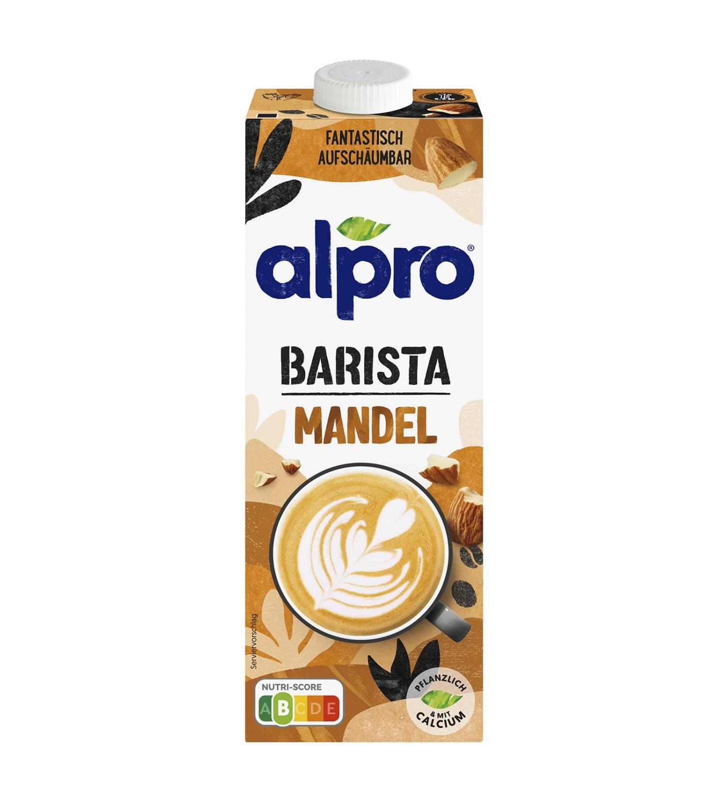 Alpro Barista Almond Drink 1L - UHT Vegan Almond Milk for Coffee & Tea - Buy Online on GoSupps.com