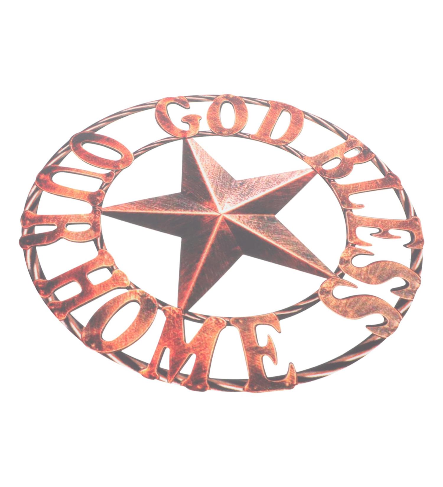 Holibanna Retro Wrought Iron Disc Home Decor Ornament Star Decor Rustic Home Wall Pendant Indoor Iron Hanging - Buy Online on GoSupps.com
