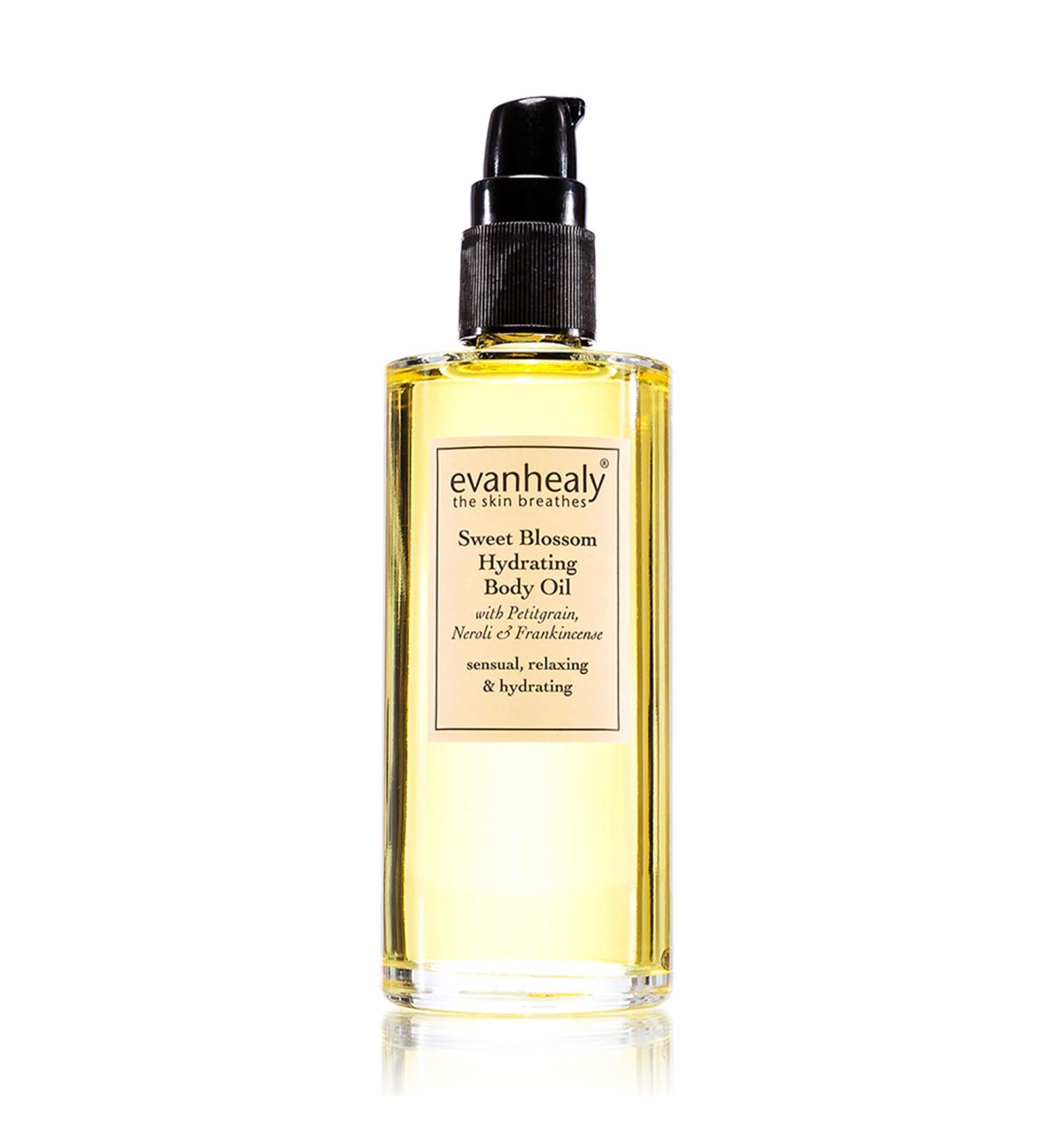 evanhealy Sweet Blossom Hydrating Body Oil | Organic Jojoba, Sesame, Sunflower Blend | Moisturizer, Massage & Facial Cleanser - Buy Online on GoSupps.com