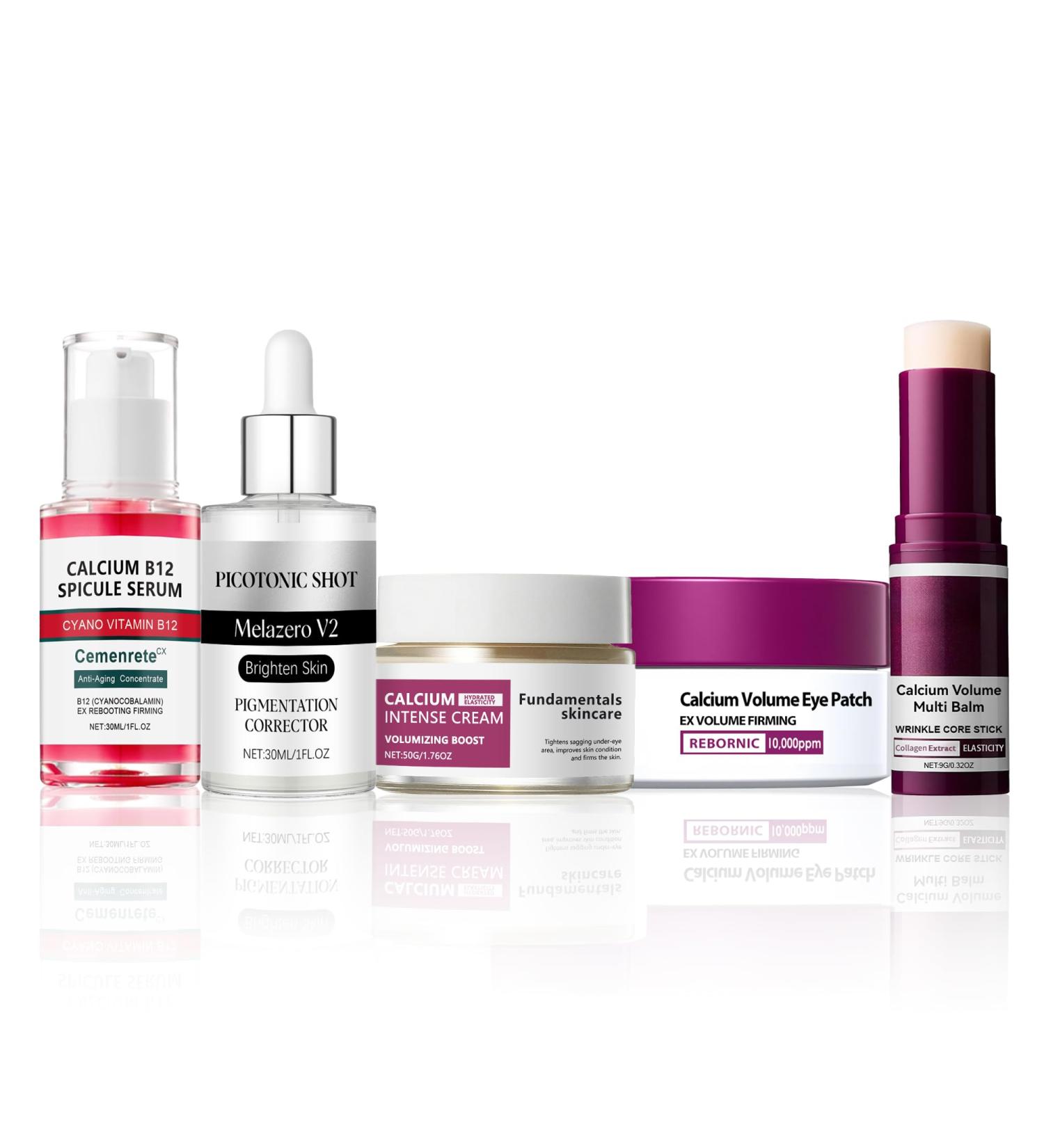 Calcium Daily Care Skin Set with Calcium Multi Balm Stick Gentle Firming & Moisture Routine for Smooth Comfortable-Looking Skin Daily Use Skincare Collection Travel-Friendly - Buy Online on GoSupps.com