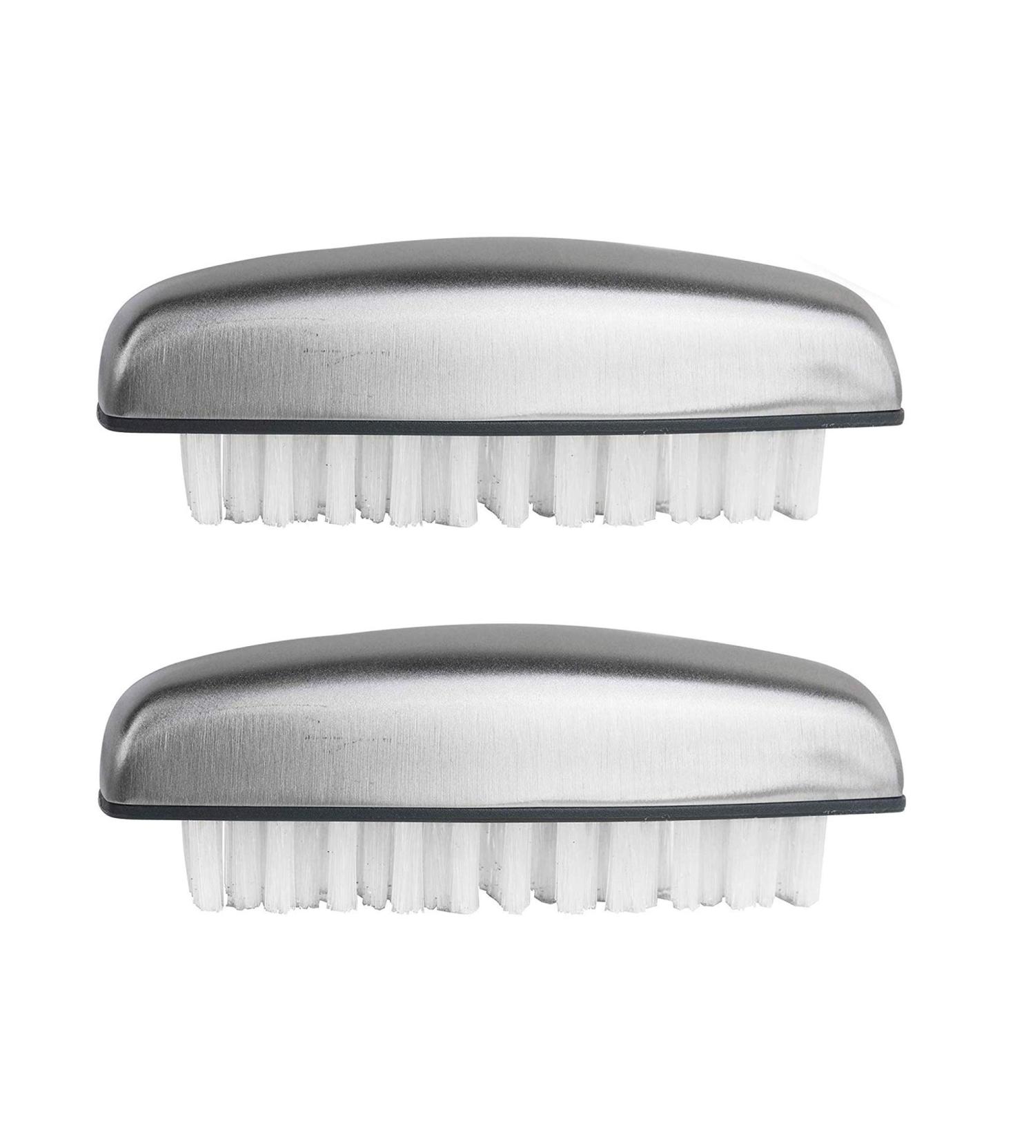 Shop Snow Tip 2-Piece Hand Washing Brush Set | Stainless Steel Kitchen & Vegetable Brushes | Perfect Nail & Massage Hand Brushes - International Shipping Available - Buy Online on GoSupps.com