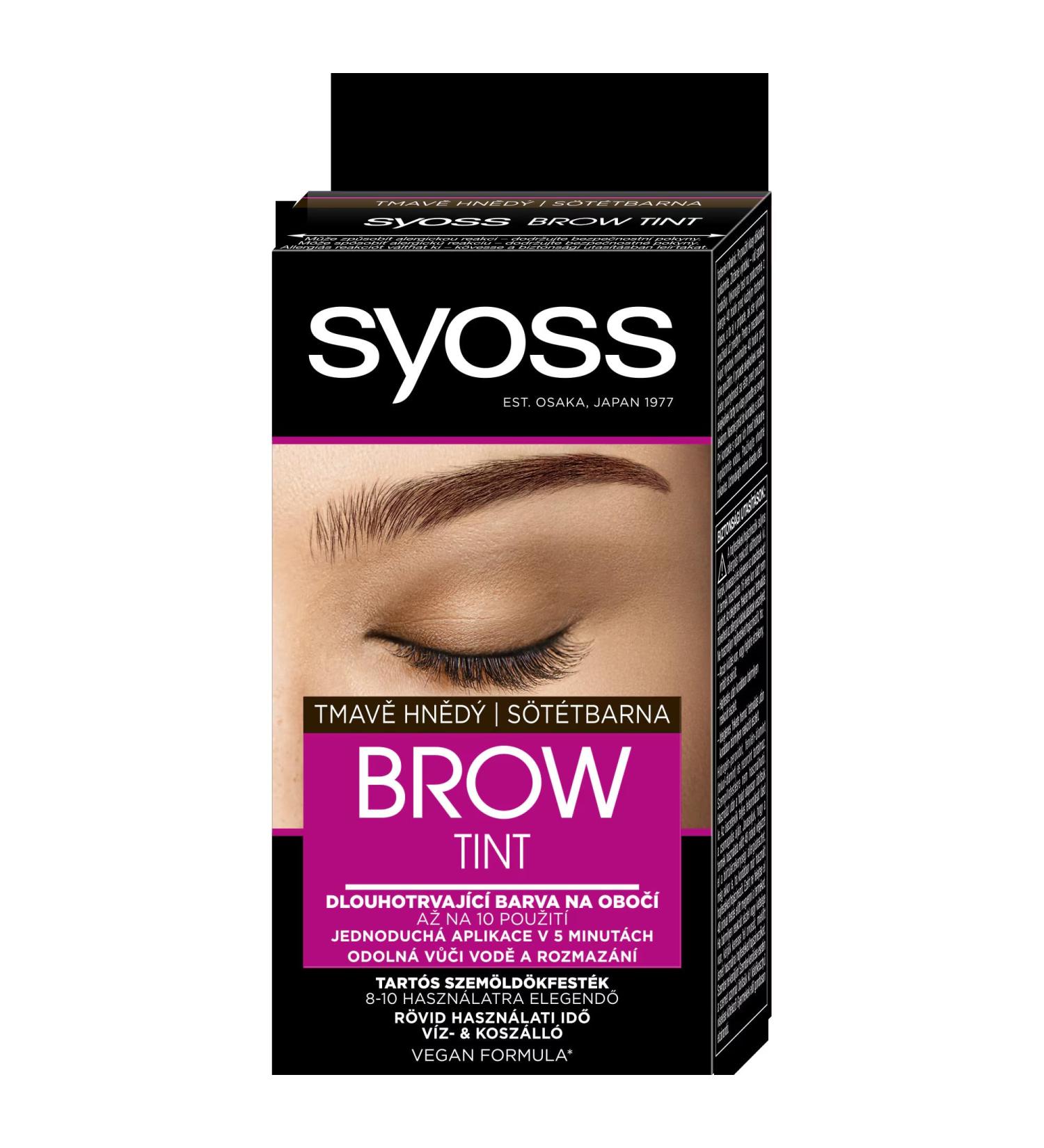 handle Syoss Brow Tint Dark Brown Pack van 1 10 ml - Buy Online on GoSupps.com