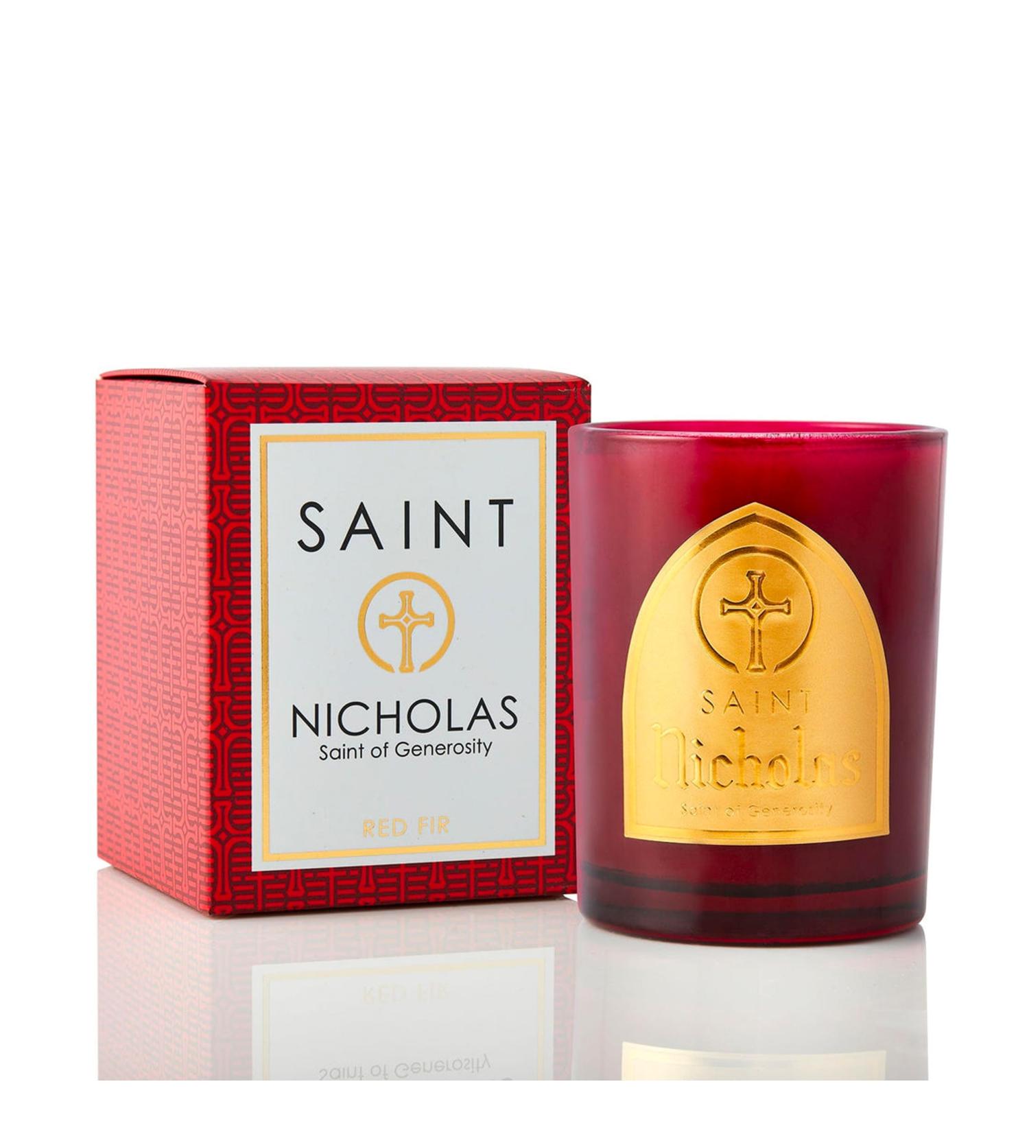 Saint Nicholas Scented Candle - Prayer Coin & Holy Oil - Generosity Aromatherapy - 80 Hour Burn - Special Edition Red Fir - Buy Online on GoSupps.com
