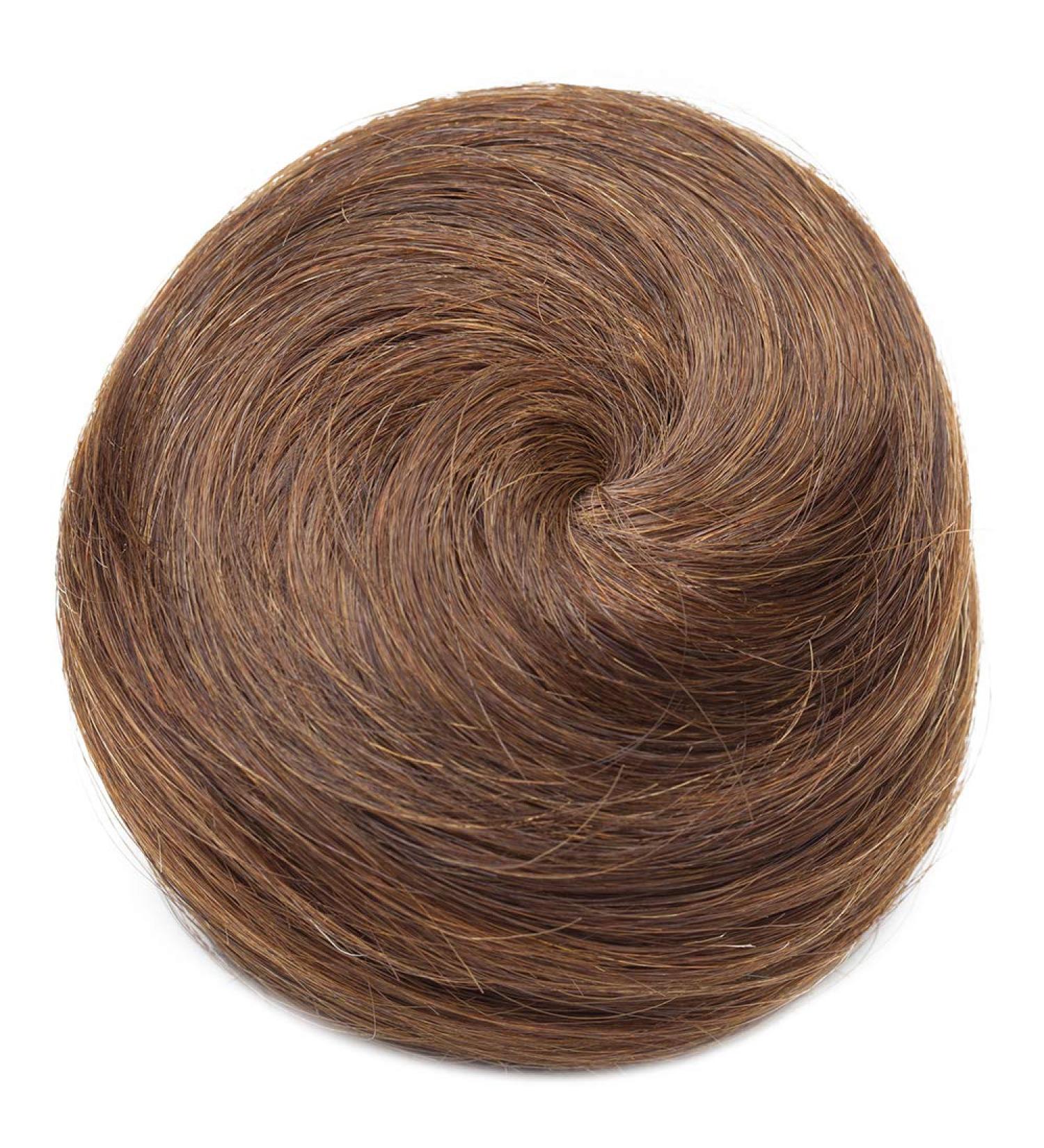 Human Hair Scrunchies Buns Updo Hairpieces #4 Medium Brown (30g) - Buy Online on GoSupps.com