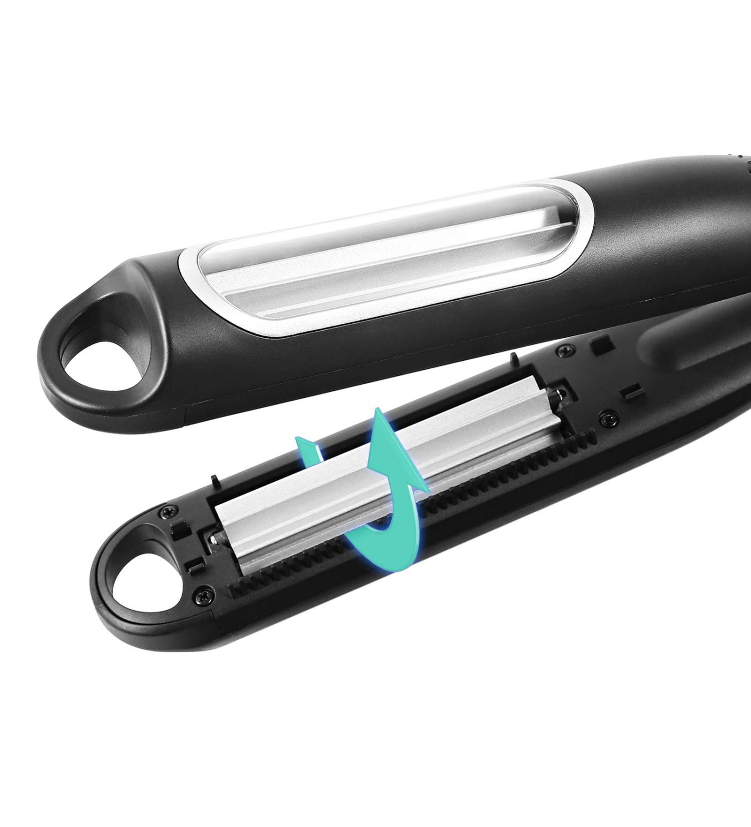 Charites Automatic Hair Crimper Iron for Women - Ceramic Coated Rippled Barrels for Texture and Volume (Black) - Buy Online on GoSupps.com