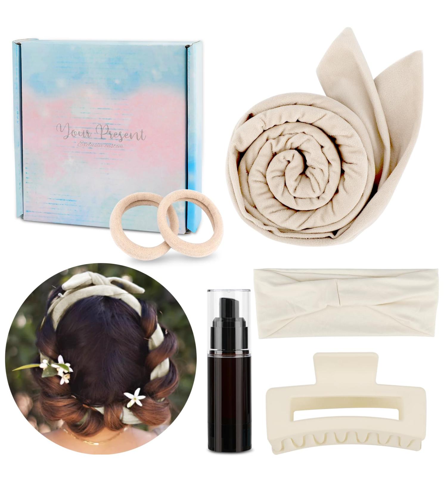 Heatless Curls Band Set | New Curly Winder for Effortless DIY Curler | Overnight Wave Formers for Medium to Long Hair - Buy Online on GoSupps.com