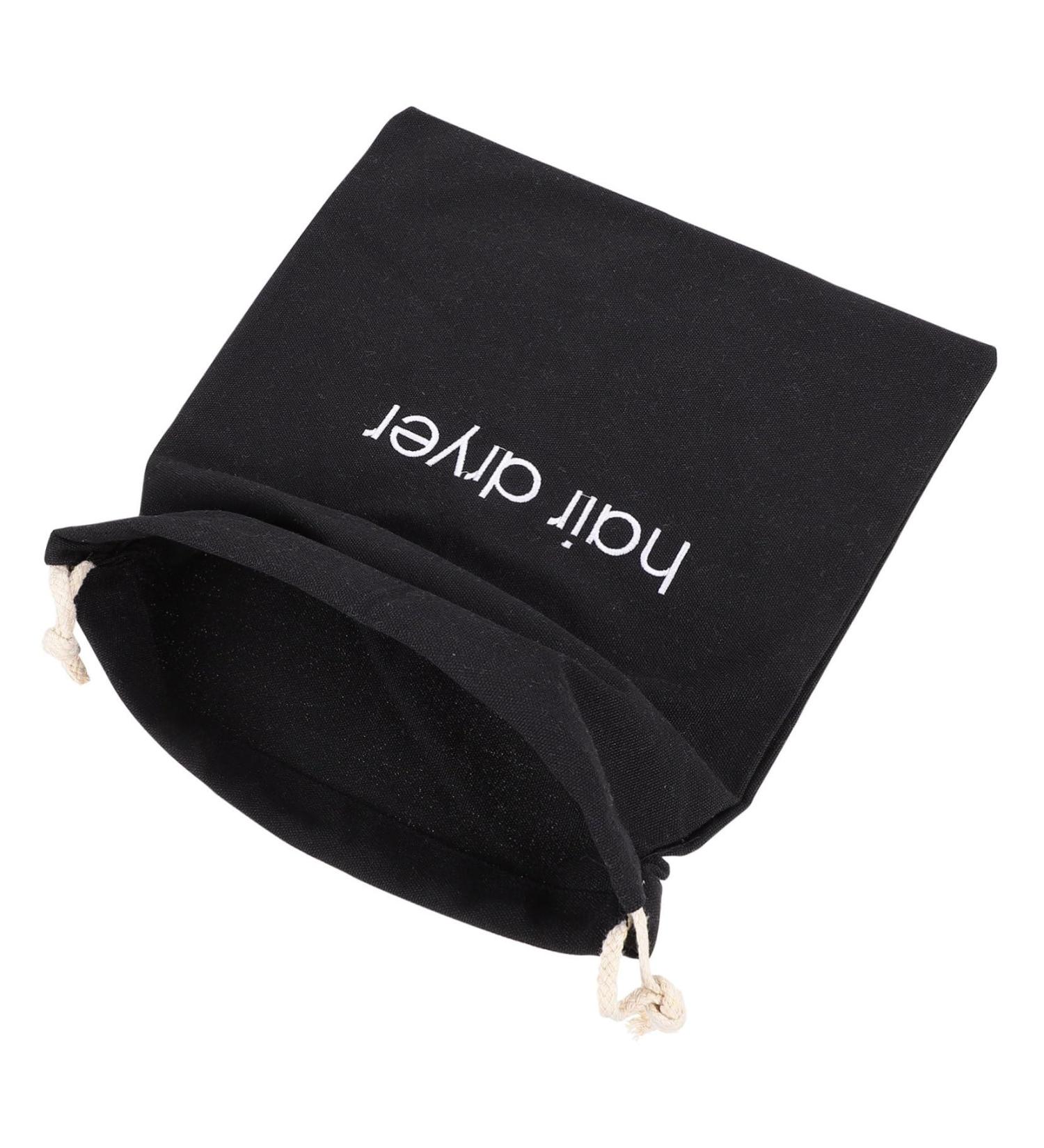 FOYTOKI 2pcs Hair Dryer Storage Bag Mini Hairdryer Bag Drawstring Shark Hair Dryer Toiletey Fabric Black - Buy Online on GoSupps.com