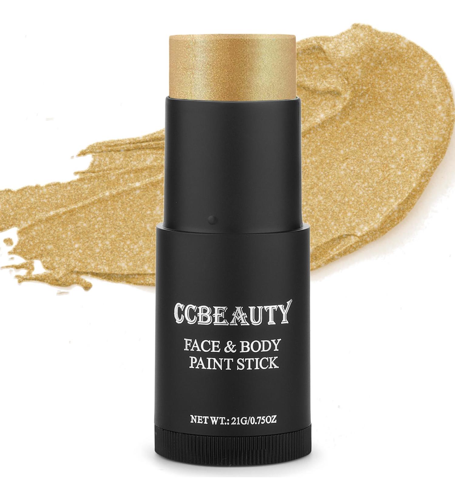 CCbeauty Metallic Gold Body Paint Stick - Oil-Based Blendable Halloween Makeup for Face & Body Art - Buy Online on GoSupps.com