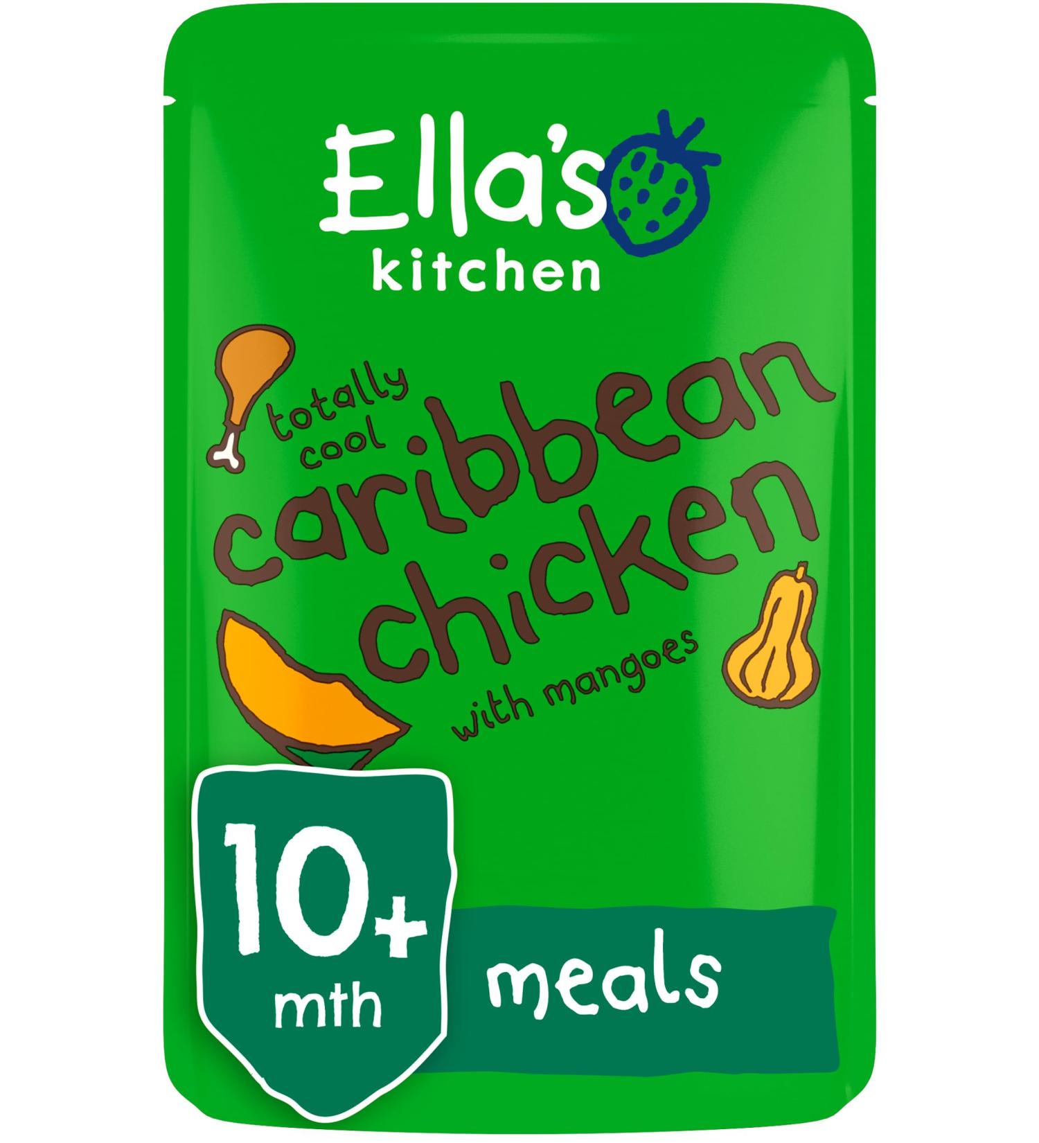 Ella's Kitchen Organic Caribbean Chicken with Mangoes 190g 190 (Pack of 1) Caribbean Chicken