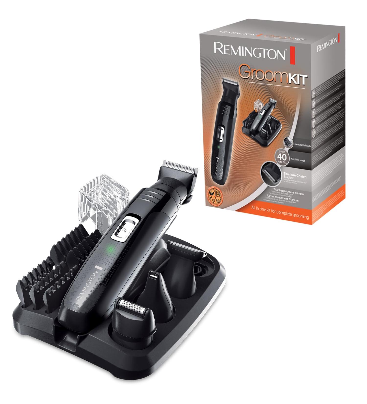 Buy Remington GroomKit PG6130 - Ultimate Facial & Body Hair Styling Set with 4 Attachments | International Shipping - Buy Online on GoSupps.com