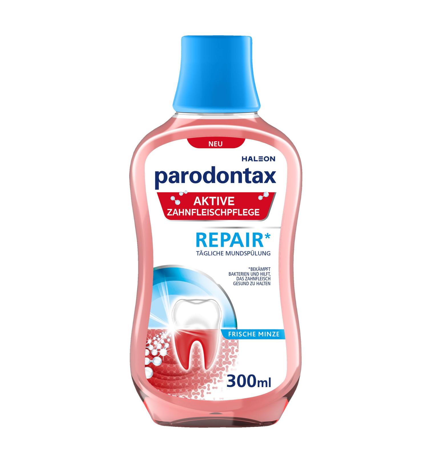 Parodontax Mouthwash Active Gum Care 300ml - Alcohol-Free Fresh Mint Flavor for Optimal Oral Health - Buy Online on GoSupps.com