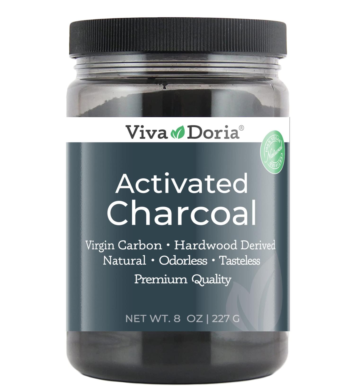 Viva Doria Virgin Activated Charcoal Powder Food Grade 227 g