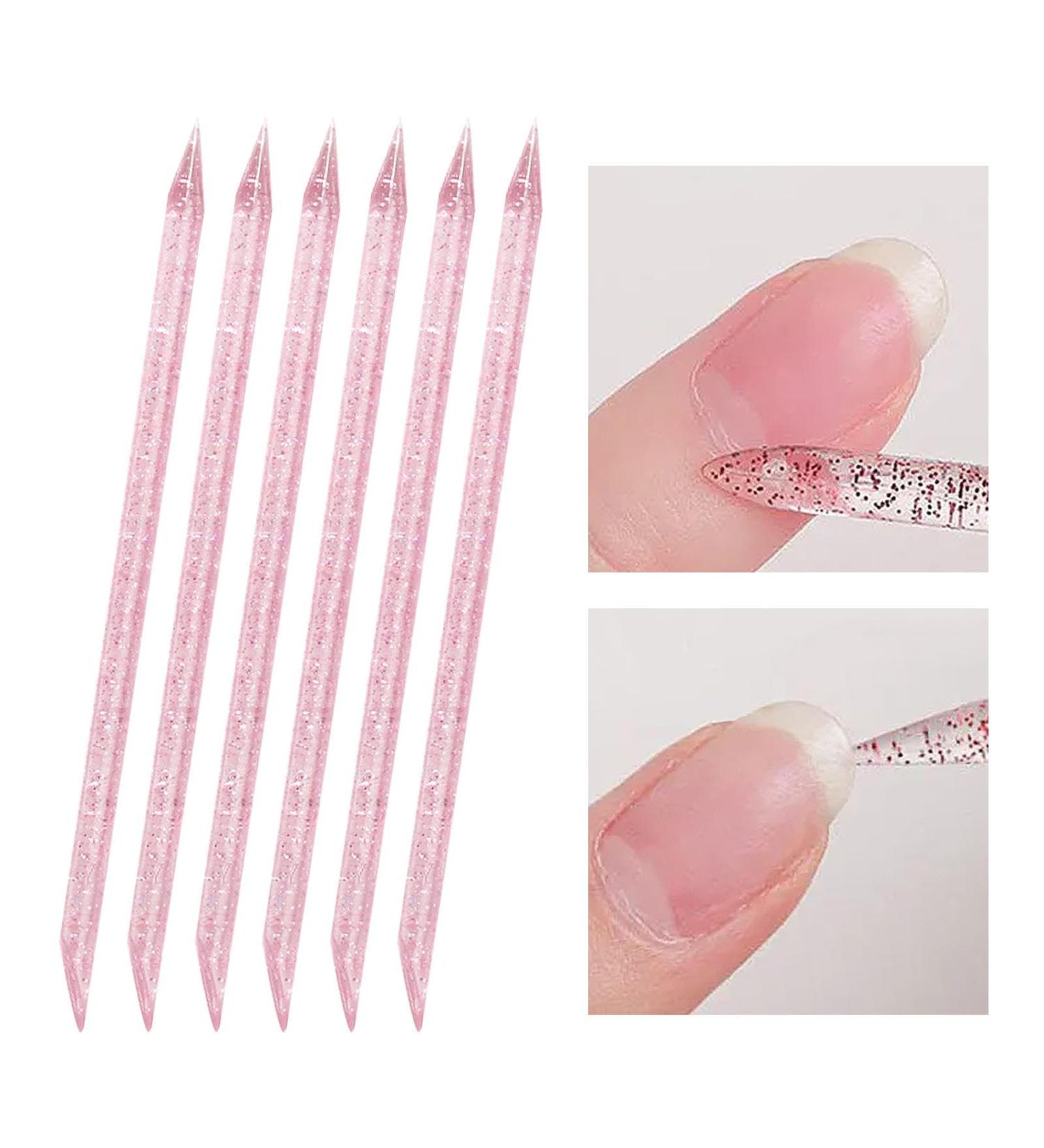 Skoulazeo Nail Care Sticks | Cuticle Pusher - Portable Cuticle Tools for Makeup Beginners Beauty Lovers - Buy Online on GoSupps.com