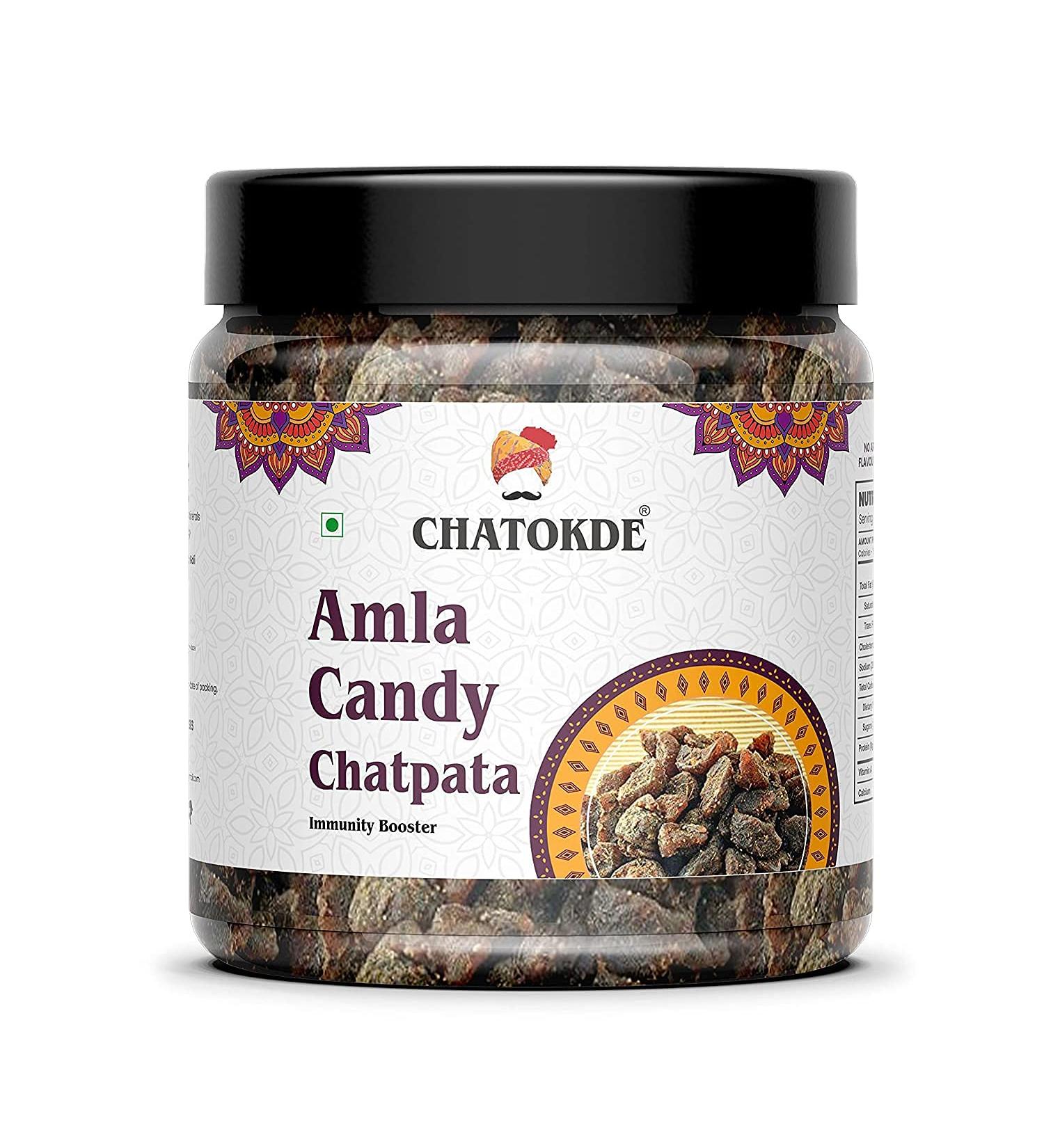 CHATOKDE Chatpata Amla Candy (Salted & Spicy Indian Gooseberry) (250G)_Packing May Vary