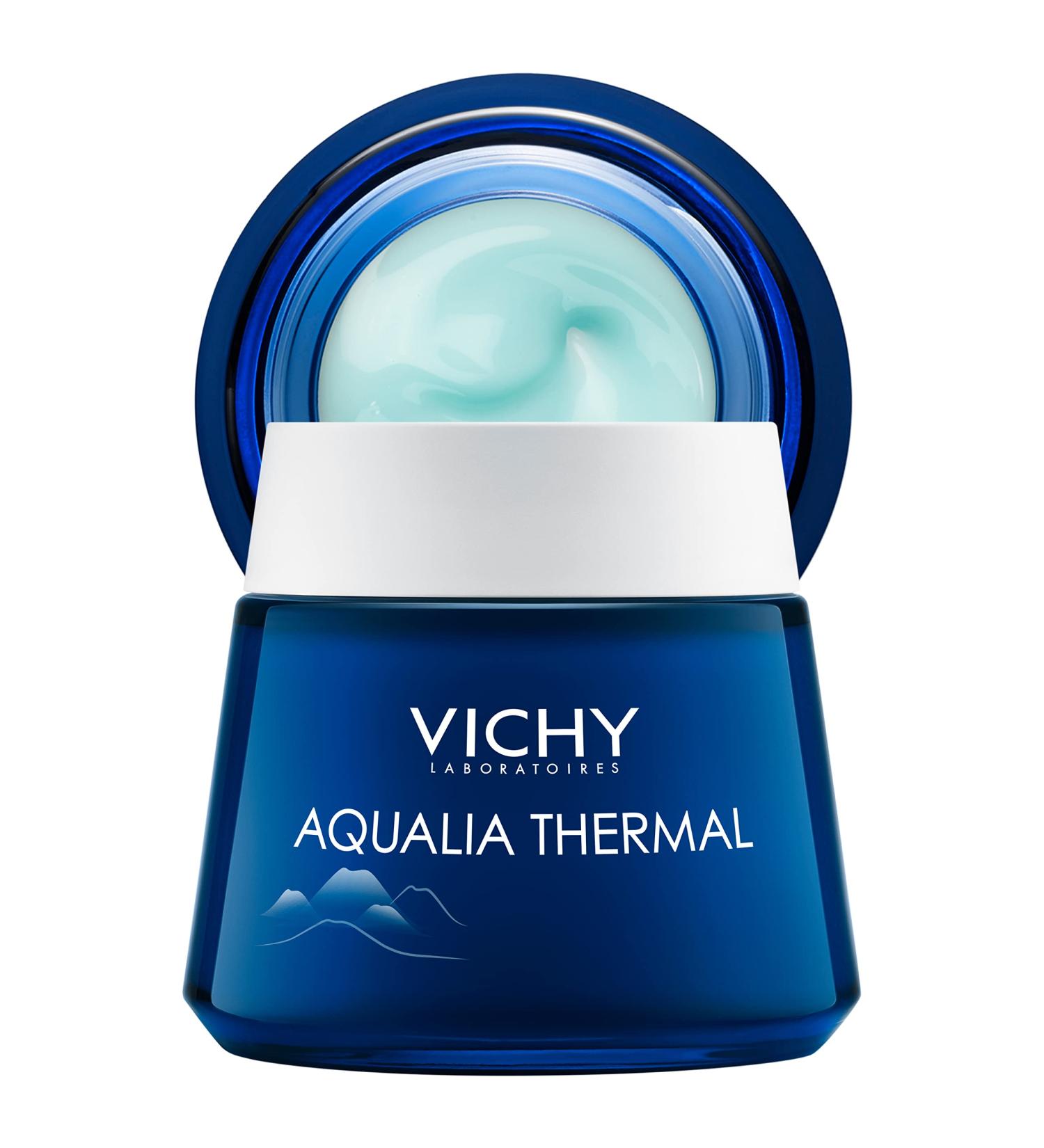 Vichy Aqualia Thermal Spa Night Cream & Overnight Mask with Hyaluronic Acid - 2.54 Fl. Oz - Buy Online on GoSupps.com
