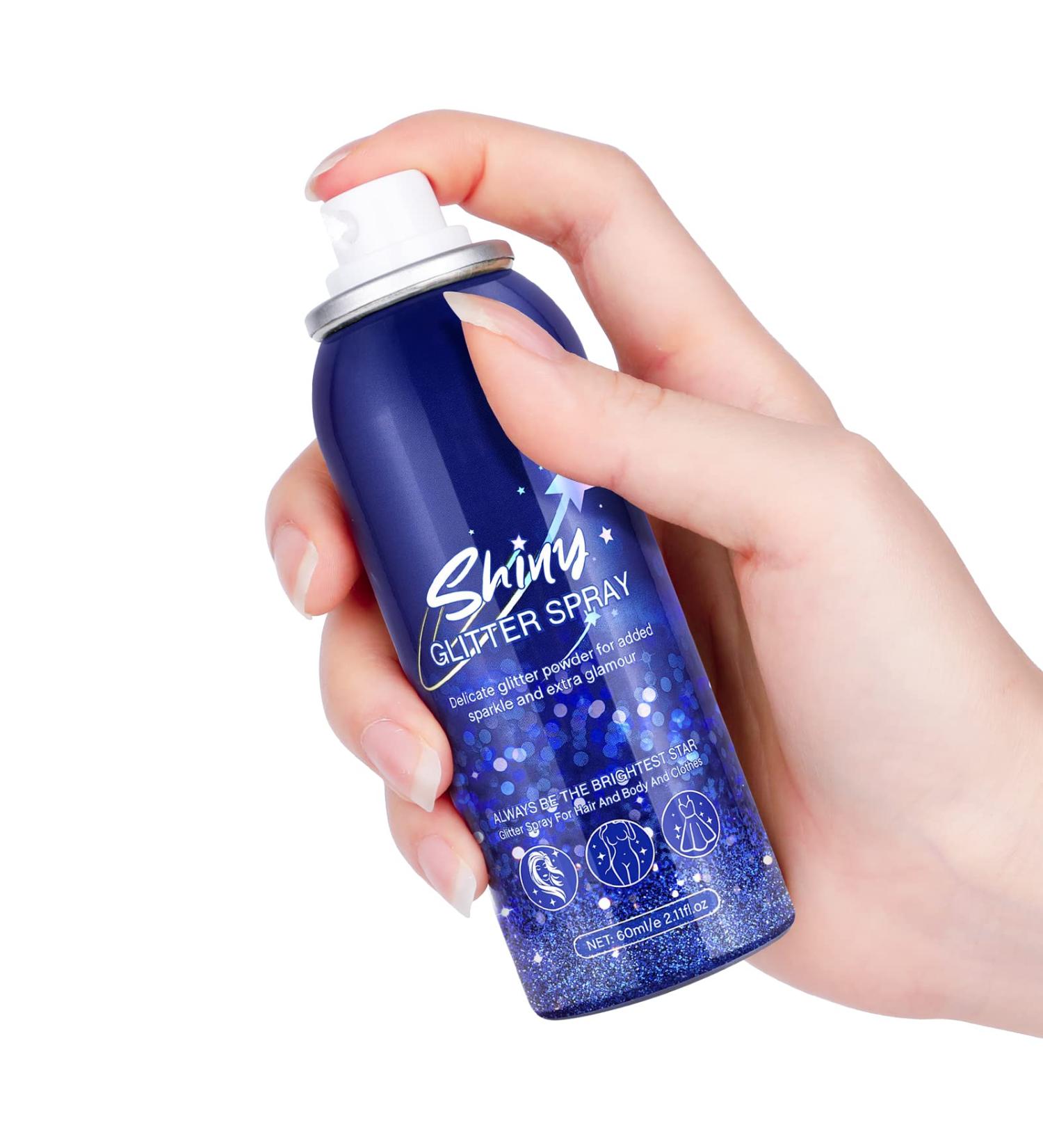 Latibell Body Glitter Spray - Silver Fine Glitter for Hair & Body, 2.11fl.oz | Women's Sparkling Shimmer for Parties, Raves & Festivals - Buy Online on GoSupps.com
