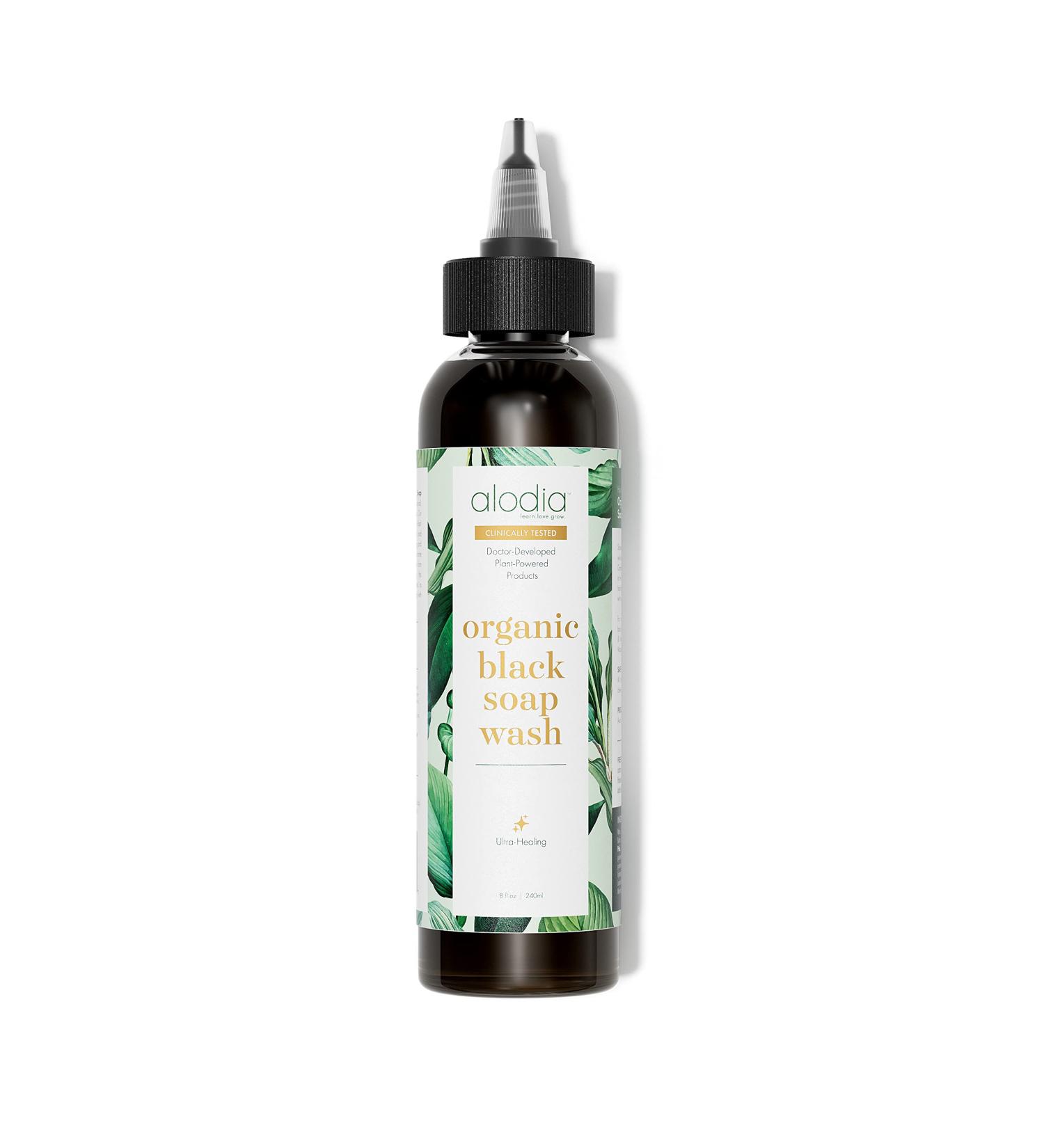 ALODIA Nourish & Heal Organic Black Soap Wash - 100% Natural, Plantain-infused Formula for Dry & Damaged Scalp - 8oz - Buy Online on GoSupps.com