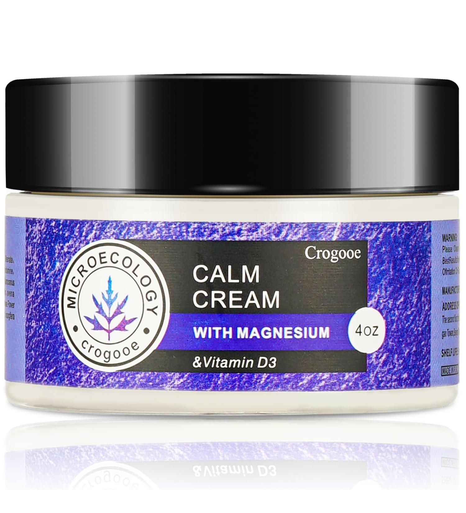 2025 Updated Magnesium Cream for Sleep: Nighttime Magnesium Lotion for Pain & Leg Cramps, Muscle Relaxation, Calm, Deep Hydration, Skin Care for Kid, Men, Women (Lavender) 4 Fl Oz (Pack of 1) - Buy Online on GoSupps.com