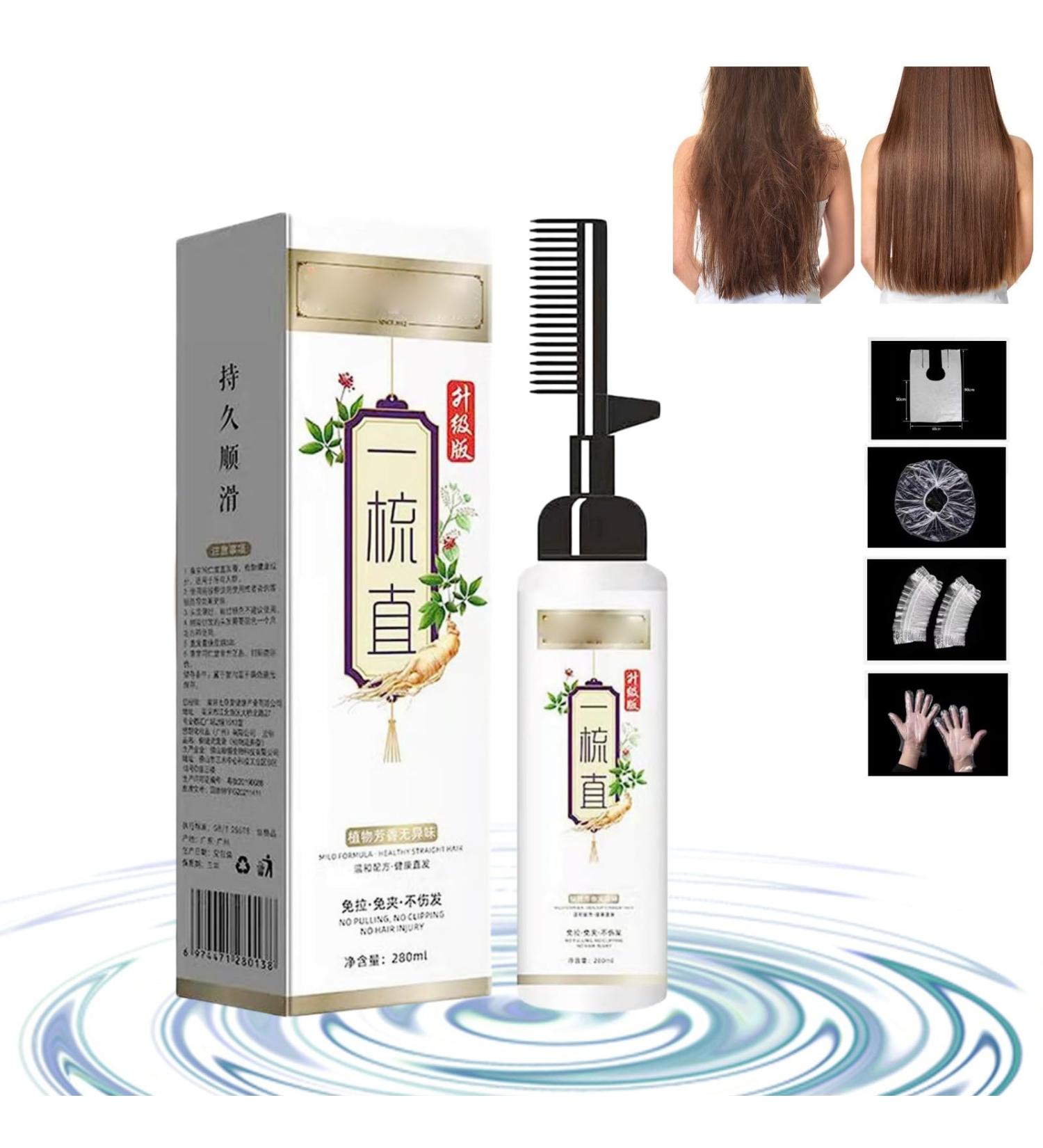 Protein Correcting Hair Straightening Softening Comb Cream Keratin Hair Treatment Straightening Cream Instant Straight Hair Cream (1PCS) - Buy Online on GoSupps.com