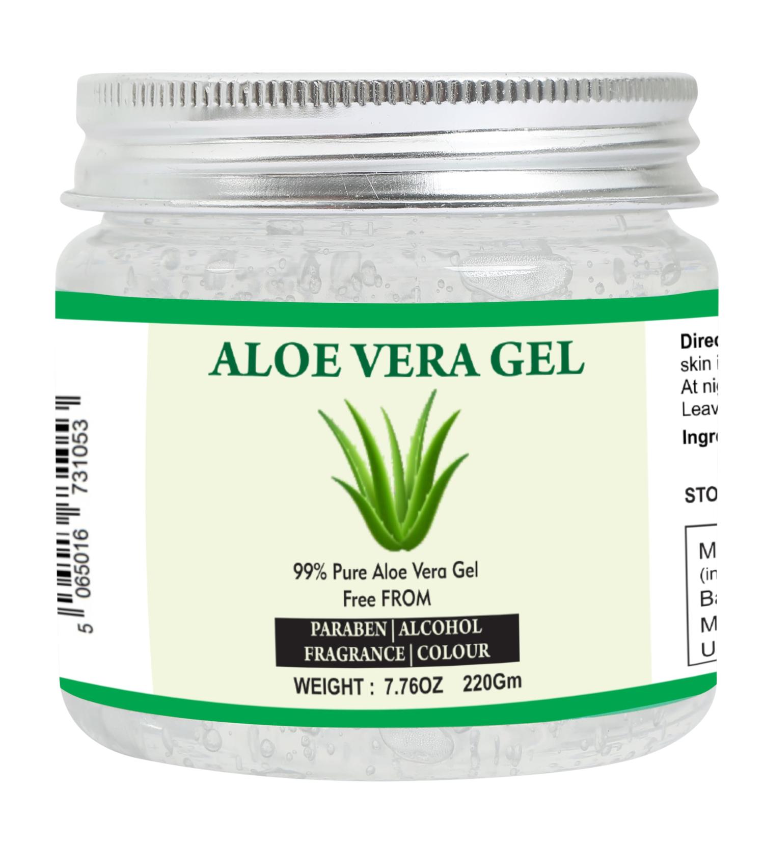 Raslok Aloe Vera Gel | 99% Pure Natural Aloe Gel | For Moisturizing Face Skin & Hair Care Durable Moisturizing Hydrating Soothing | Non-Sticky (7.76 oz) - Buy Online on GoSupps.com