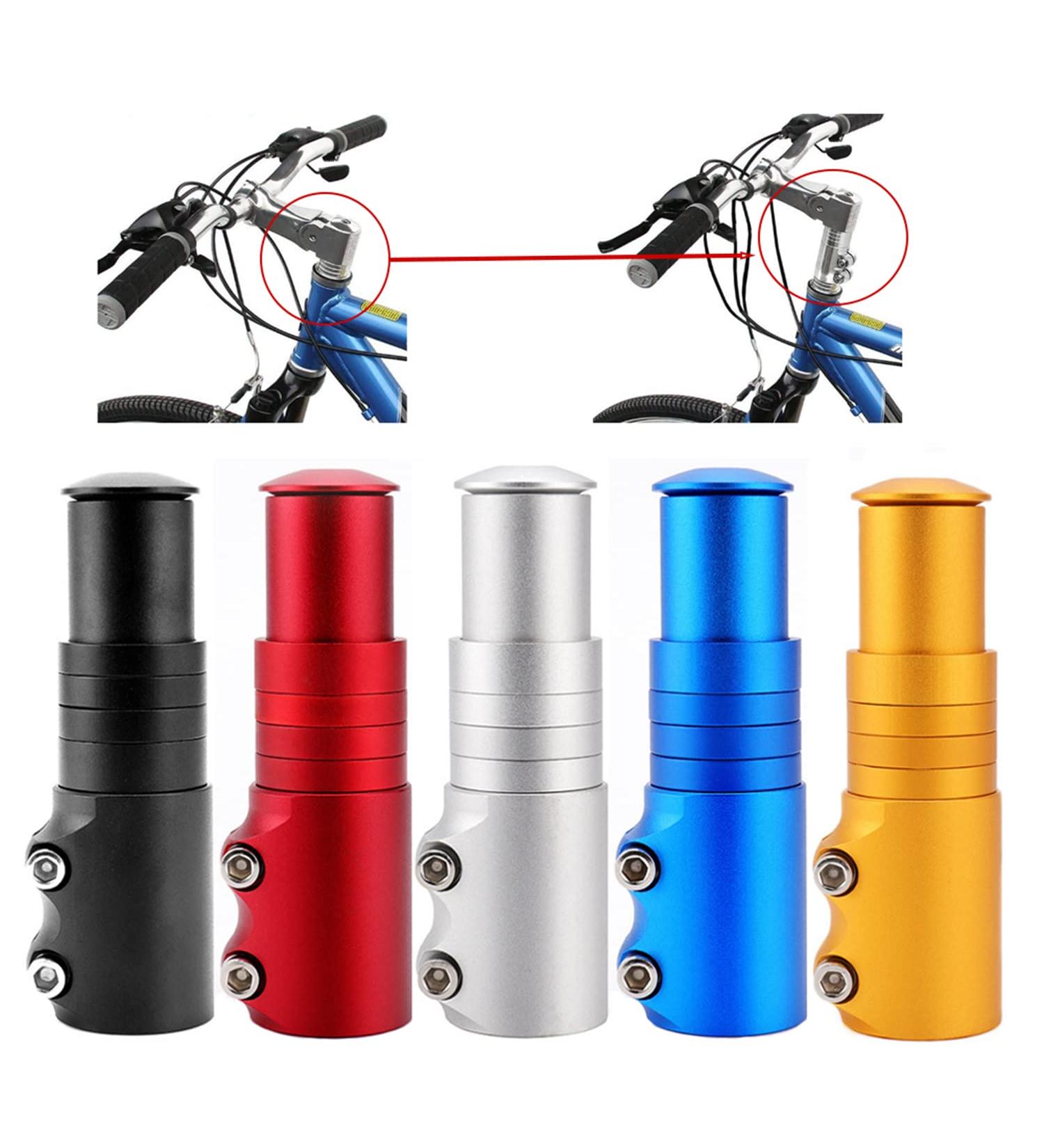 BlueSunshine Bike Handlebar Riser - Aluminum Alloy Black | Bicycle Fork Stem Extender - Buy Online on GoSupps.com