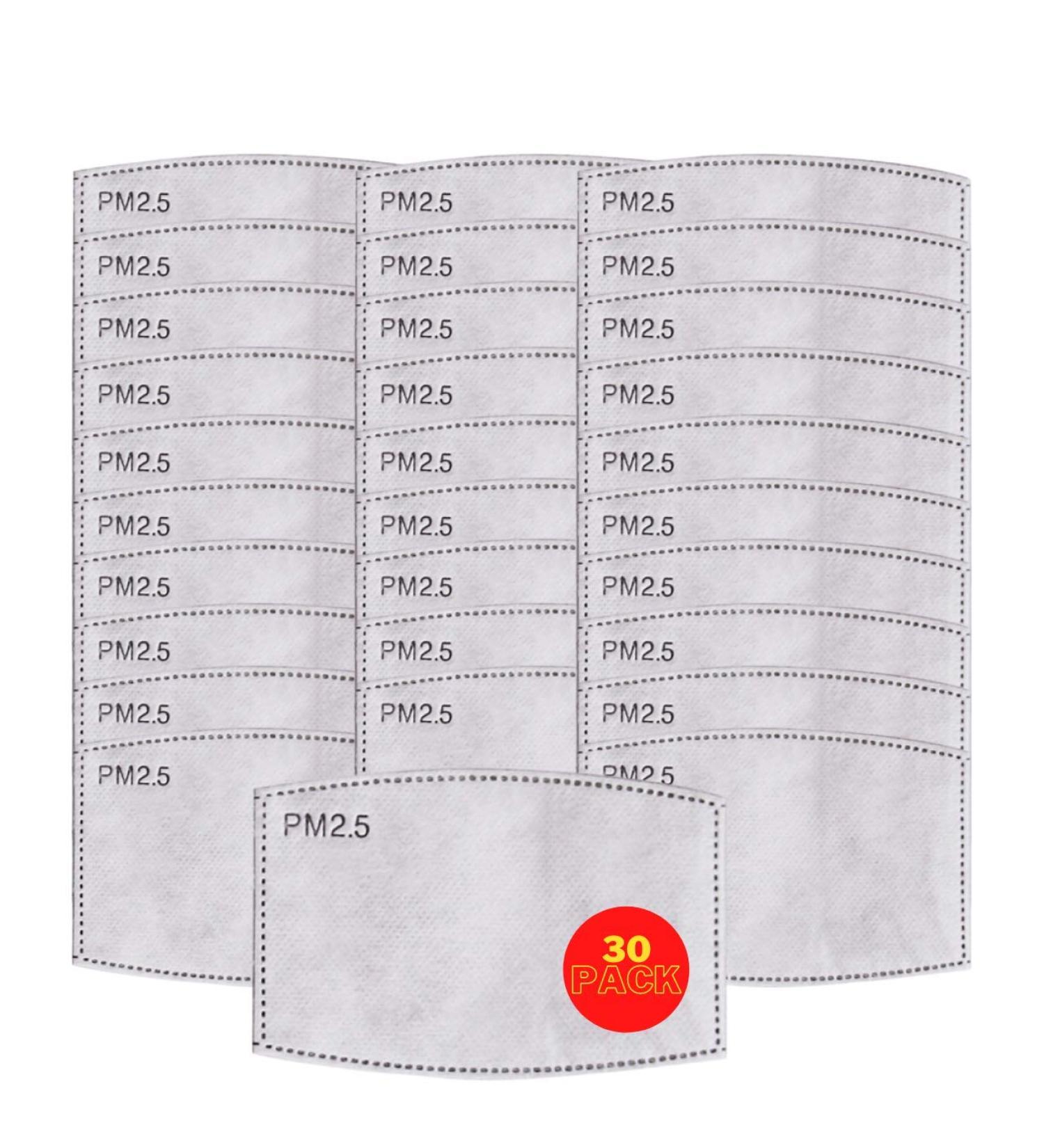 Face Mask Filter x30 GENERISE Filters for Face Masks UK Stock - Replaceable Carbon Activated Face Mask Filters - Buy Online on GoSupps.com