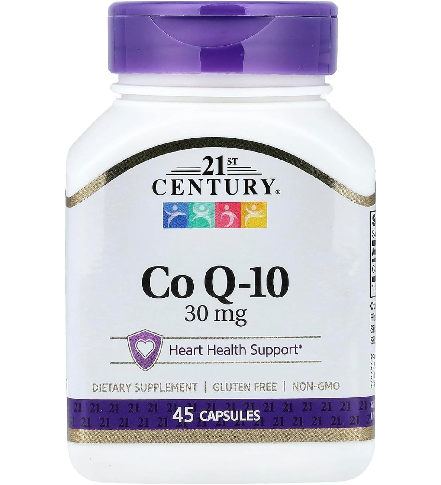 21st Century Healthcare CO-Q10 30mg 30 CAPS Bonus + 15 CAPS - Buy Online on GoSupps.com