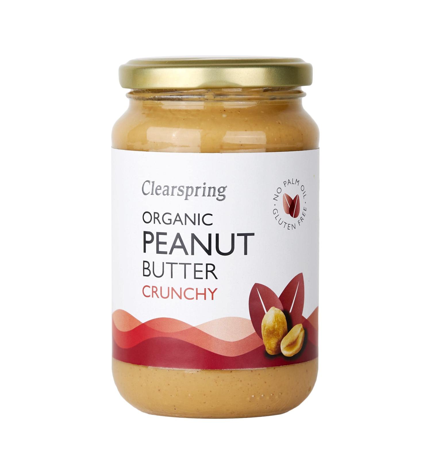 Clearspring Organic Peanut Butter Crunchy 350g (Pack of 6) - Buy Online on GoSupps.com