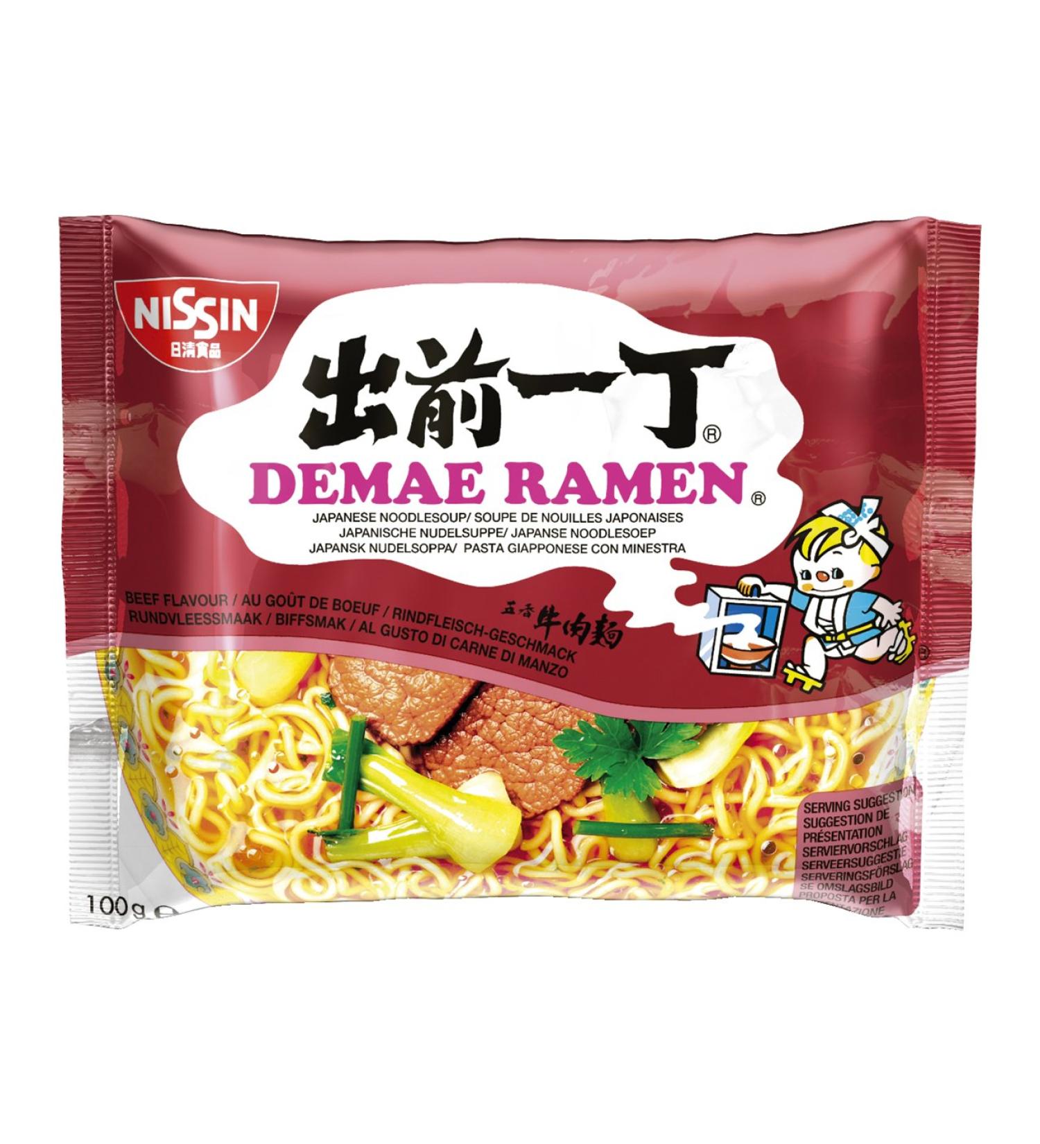 NISSIN Demae Ramen Instant beef patties 100 g