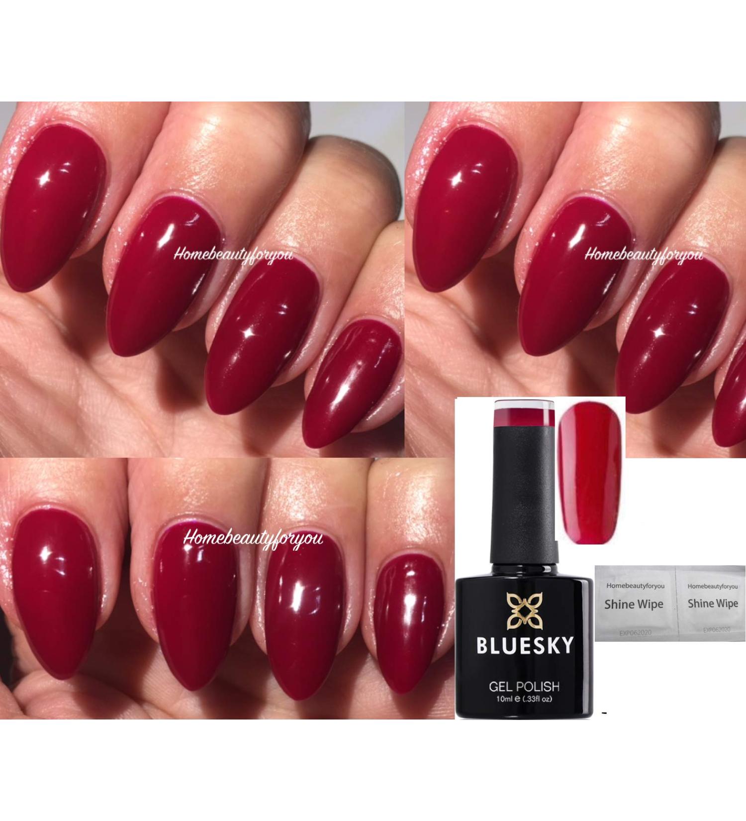 Bluesky RED Deep Rich Red Rouge Rite 80605 Contradictions Nail Gel Polish UV LED Soak Off 10ml - Buy Online on GoSupps.com