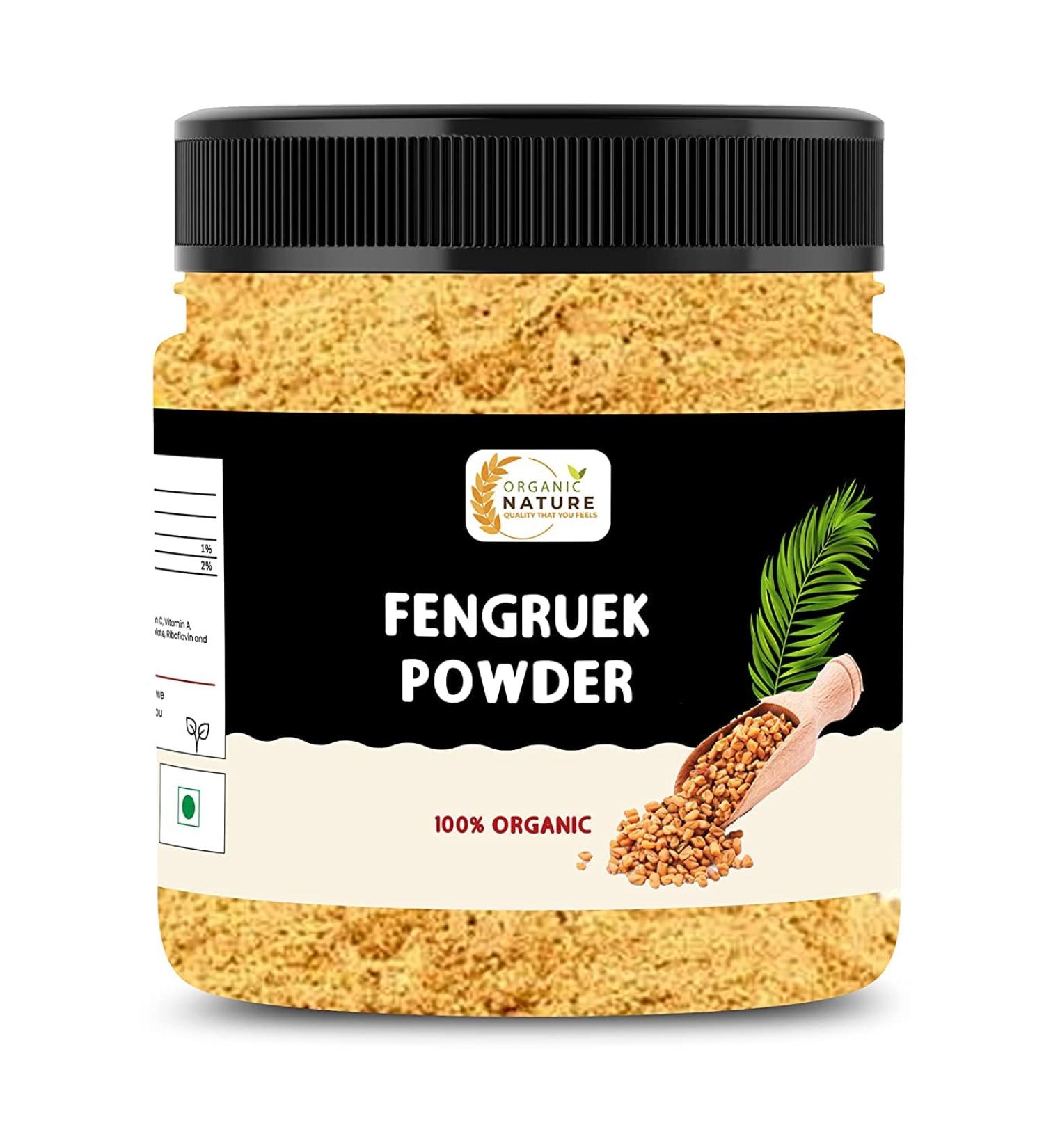 Green Velly Organic Nature Methi Seed Powder - 250g | Fenugreek Powder (Jar Pack) - Buy Online on GoSupps.com