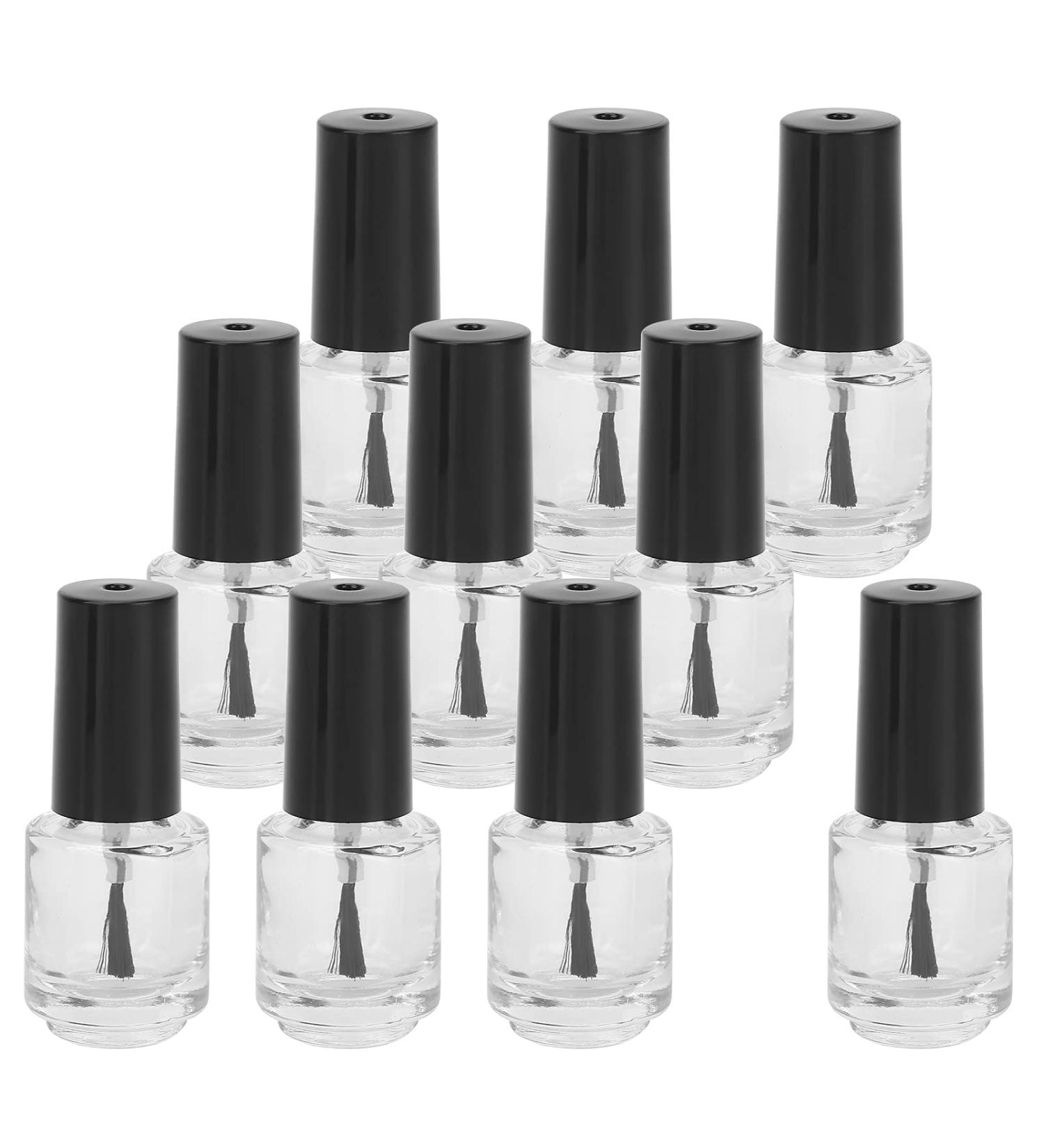 Nail Polish Bottle with Brush Cap Nail Polish Glass Bottle Store Nail Polish for Life for Work for Home for Travel - Buy Online on GoSupps.com