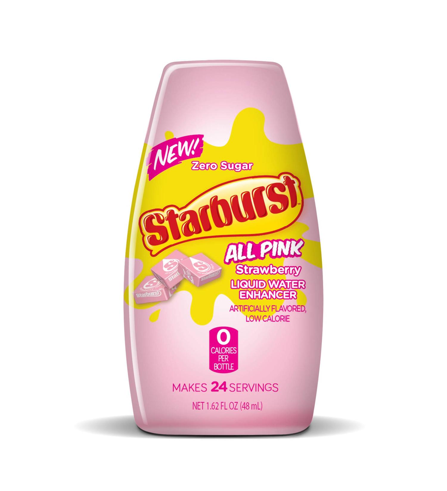 Starburst Strawberry Liquid Water Enhancer 1.62 fl. oz. Bottle (12 Pack) | Low Calorie, Zero Sugar, 24 Servings per Bottle | Convenient & Easy to Use - Buy Online on GoSupps.com