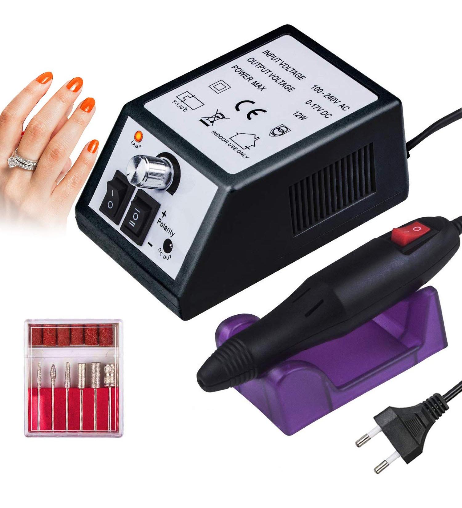Buy Nail Miller Electrical File Set - Adjustable 2000U/min Manicure Tool for Acrylic & Gel Nails - International Shipping - Buy Online on GoSupps.com