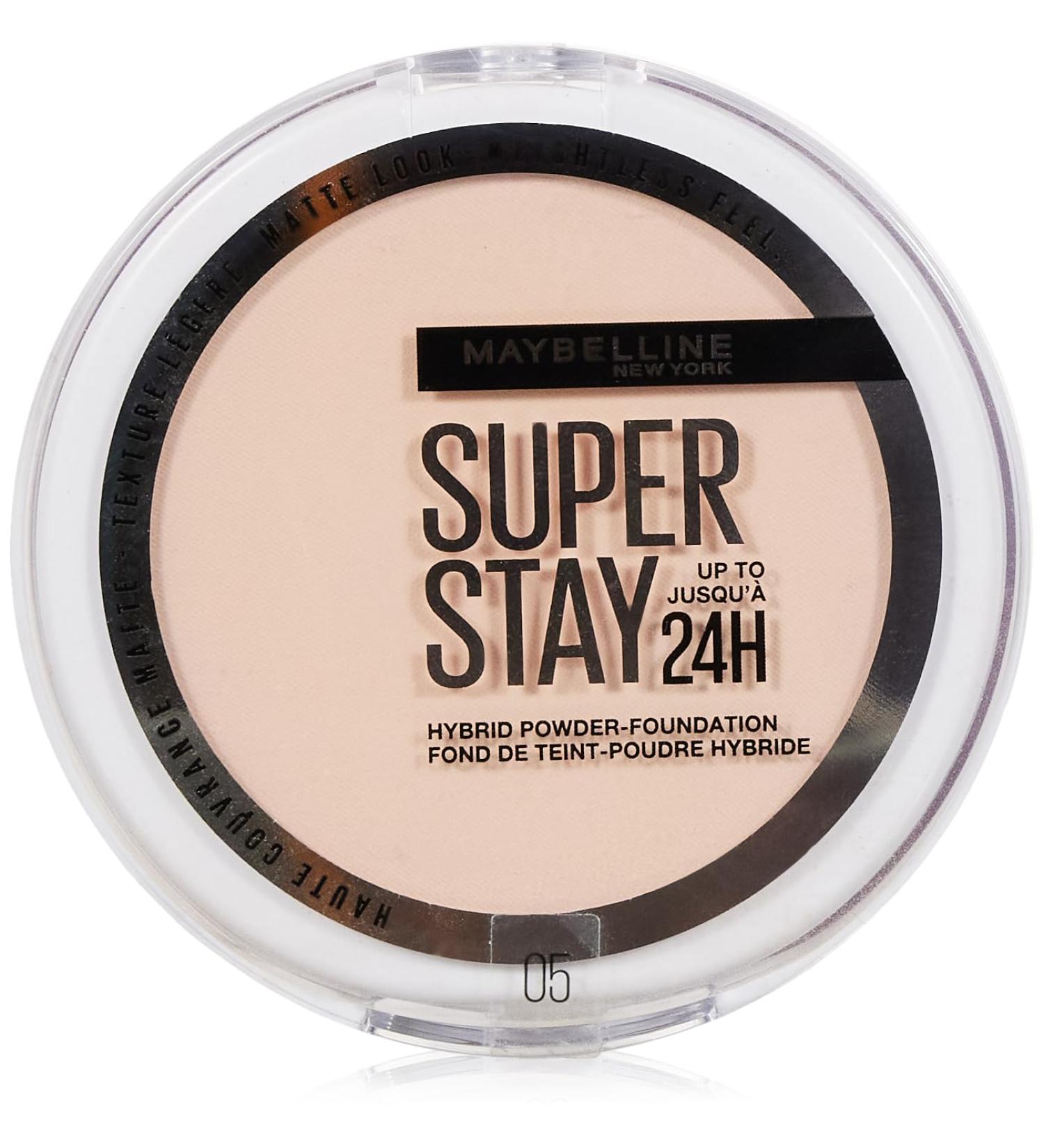 L'Or al Maybelline New York SuperStay 24H Hybrid Powder Foundation 05 Longlasting Powder Foundation Matte coverage super light texture Waterproof does not stain Lasts up to 24 hours - Buy Online on GoSupps.com