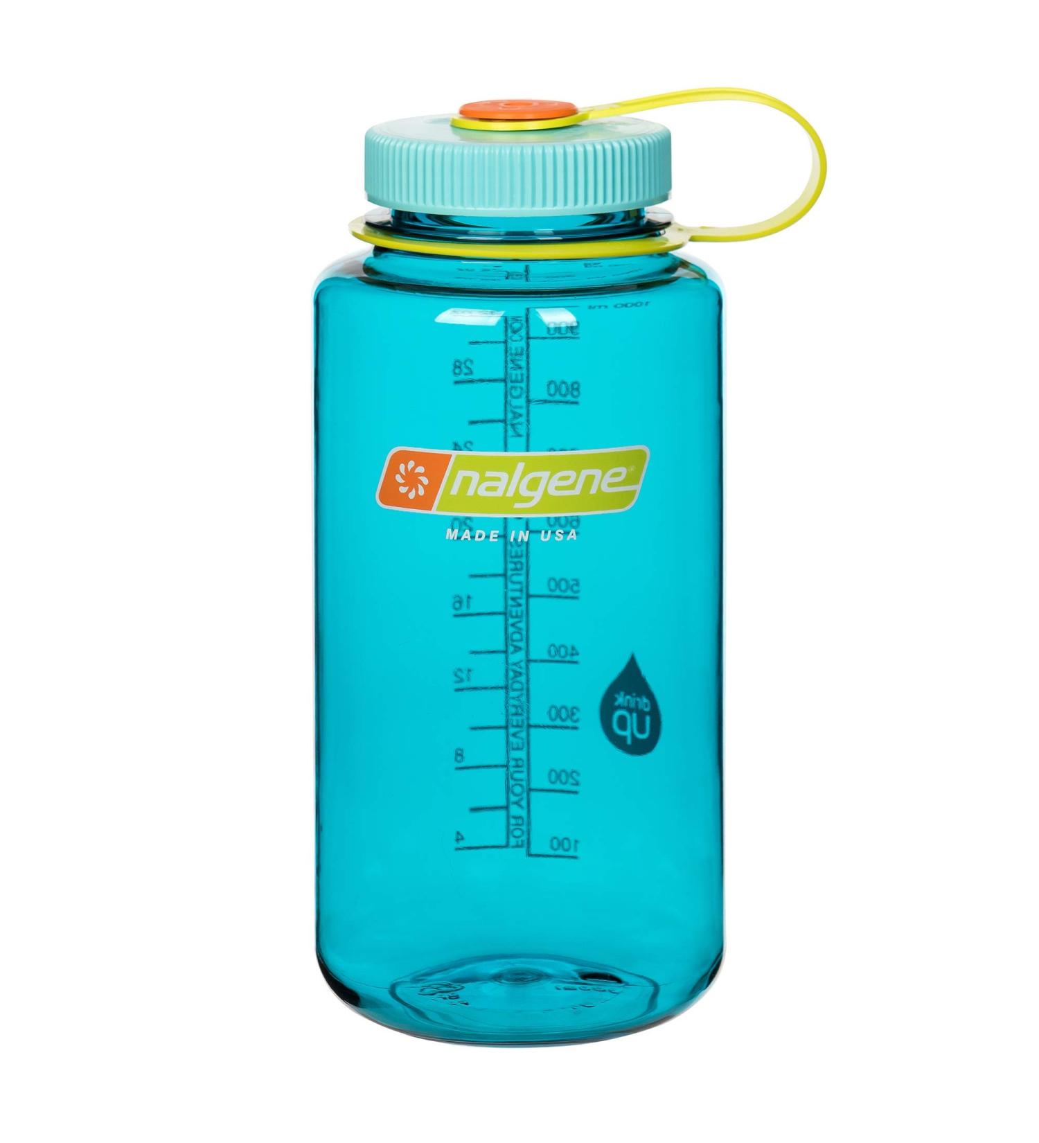 Nalgene Unisex Adult Wide Mouth Sustain Bottle 1L - Eco-Friendly Cerulean | International Shipping Available - Buy Online on GoSupps.com