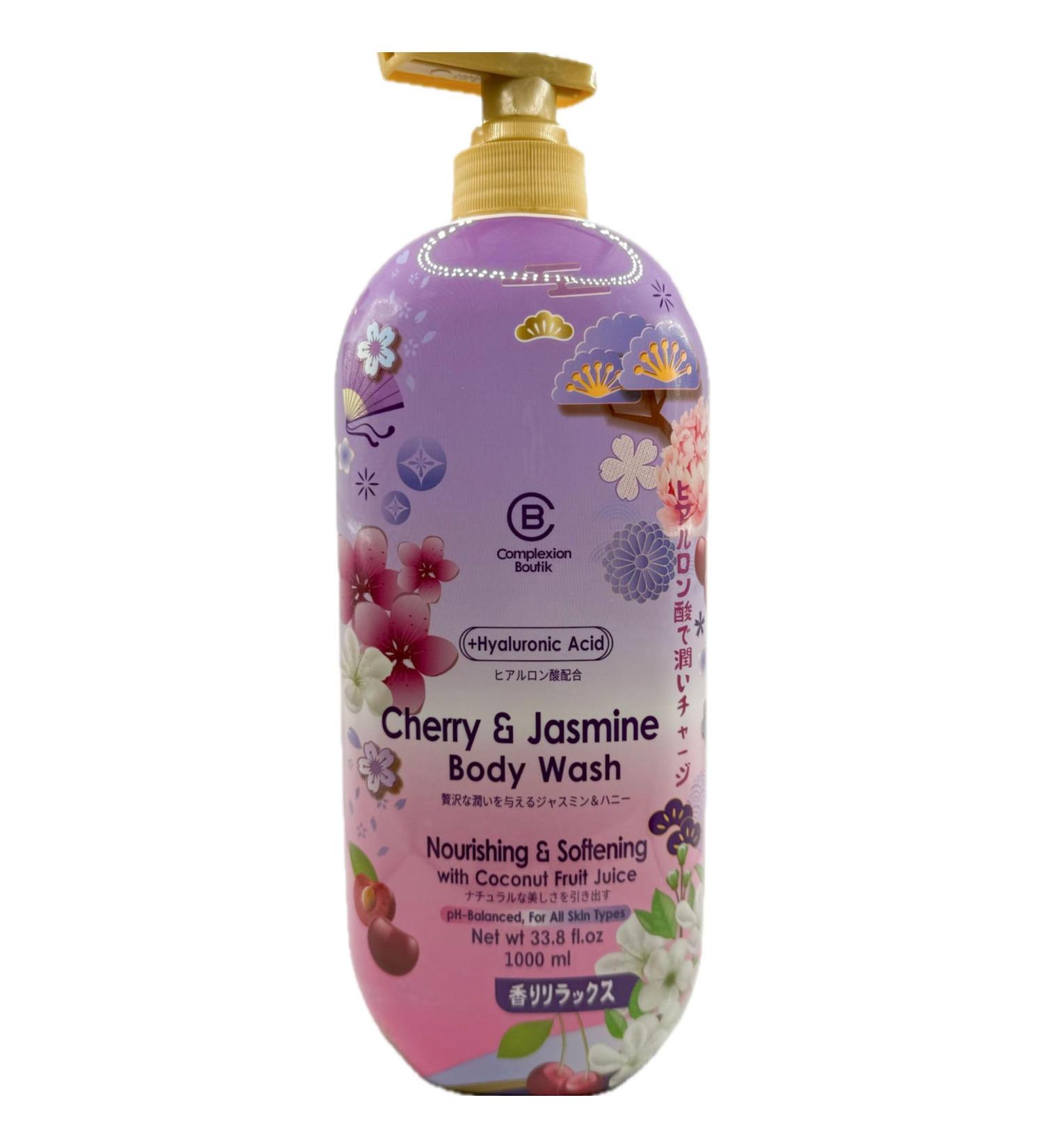 Complexion Boutik Cherry & Jasmine Body Wash Nourishing & Softening with Hyaluronic Acid 33.8 fl oz
