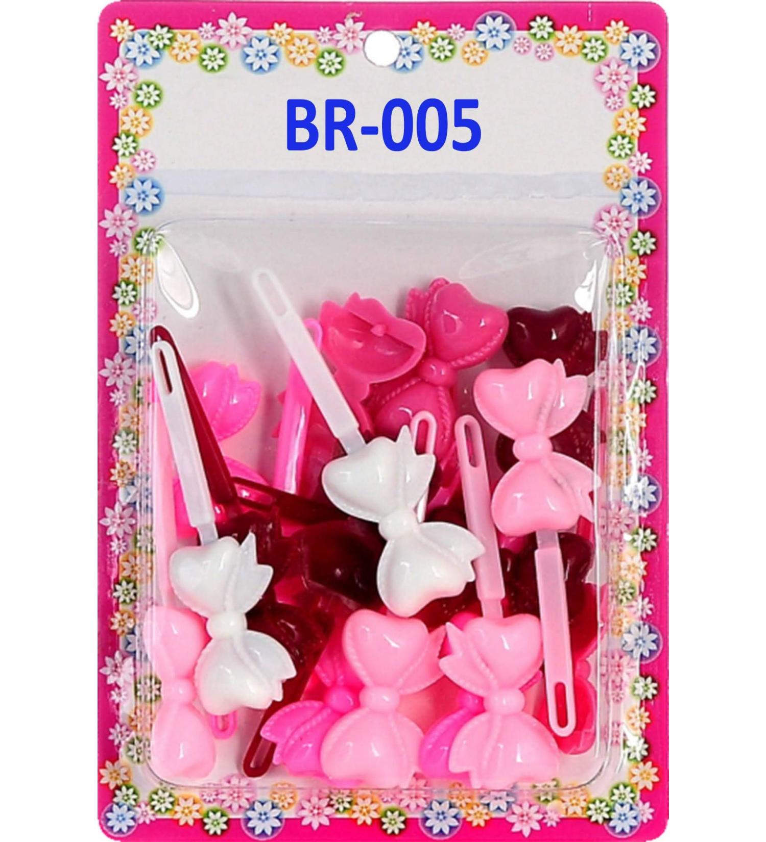 Tara Girls Self Hinge Bow Hair Barrettes 18-Piece Set in Pink Mix - Buy Online on GoSupps.com