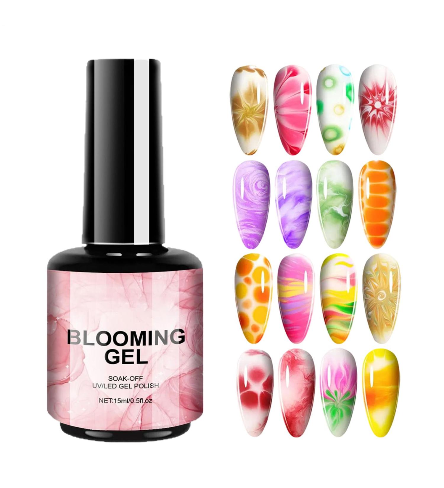 Floral Nail Gel - 15ml UV LED Blooming Nail Gel | Long-lasting nail gel for travel outdoor use home business trips and school - Buy Online on GoSupps.com