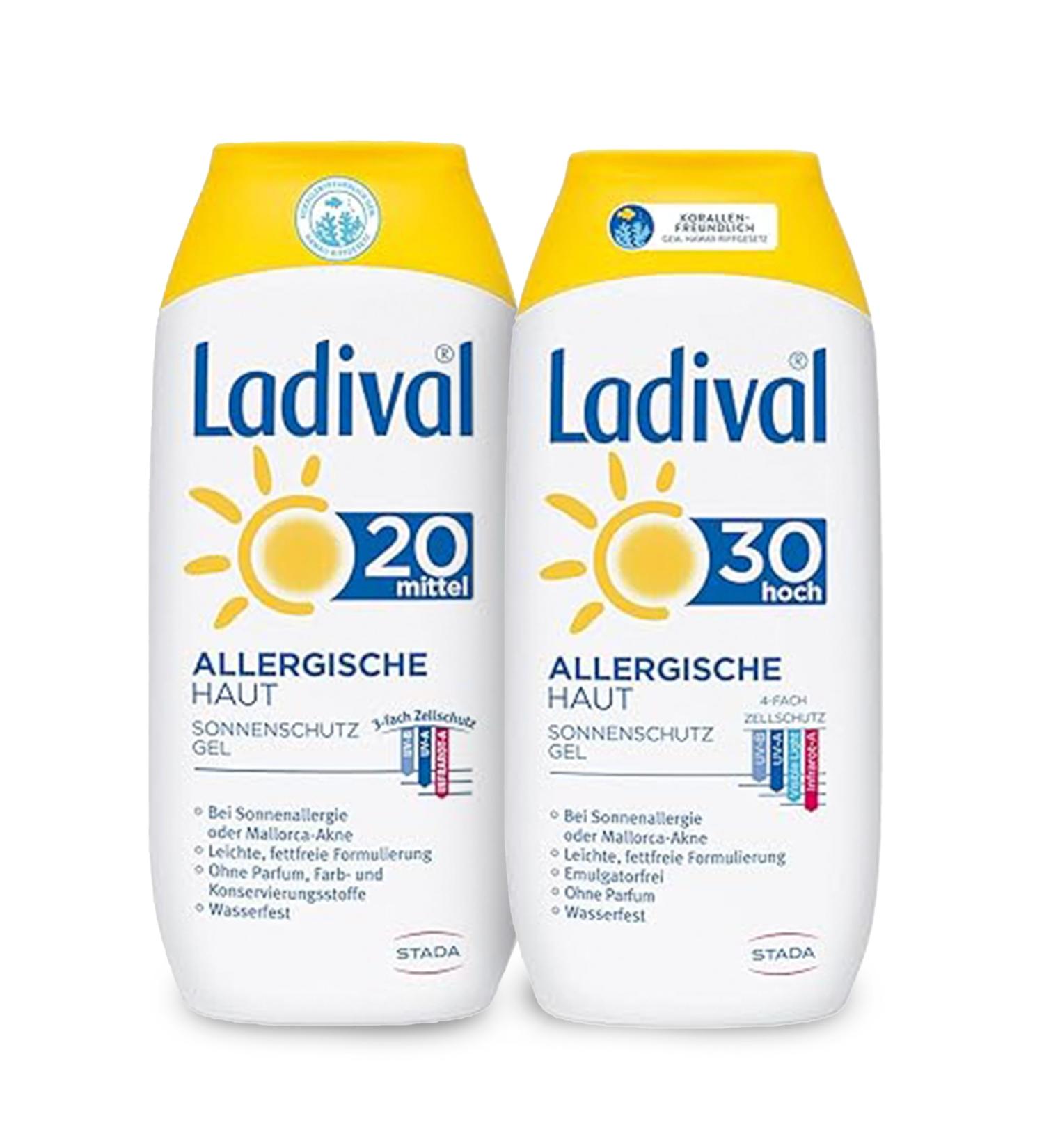 Buy Ladival Allergy Skin Sun Protection Gel LSF 20 - Perfume-Free Sun Gel for Sensitive Skin | International Shipping Available - Buy Online on GoSupps.com