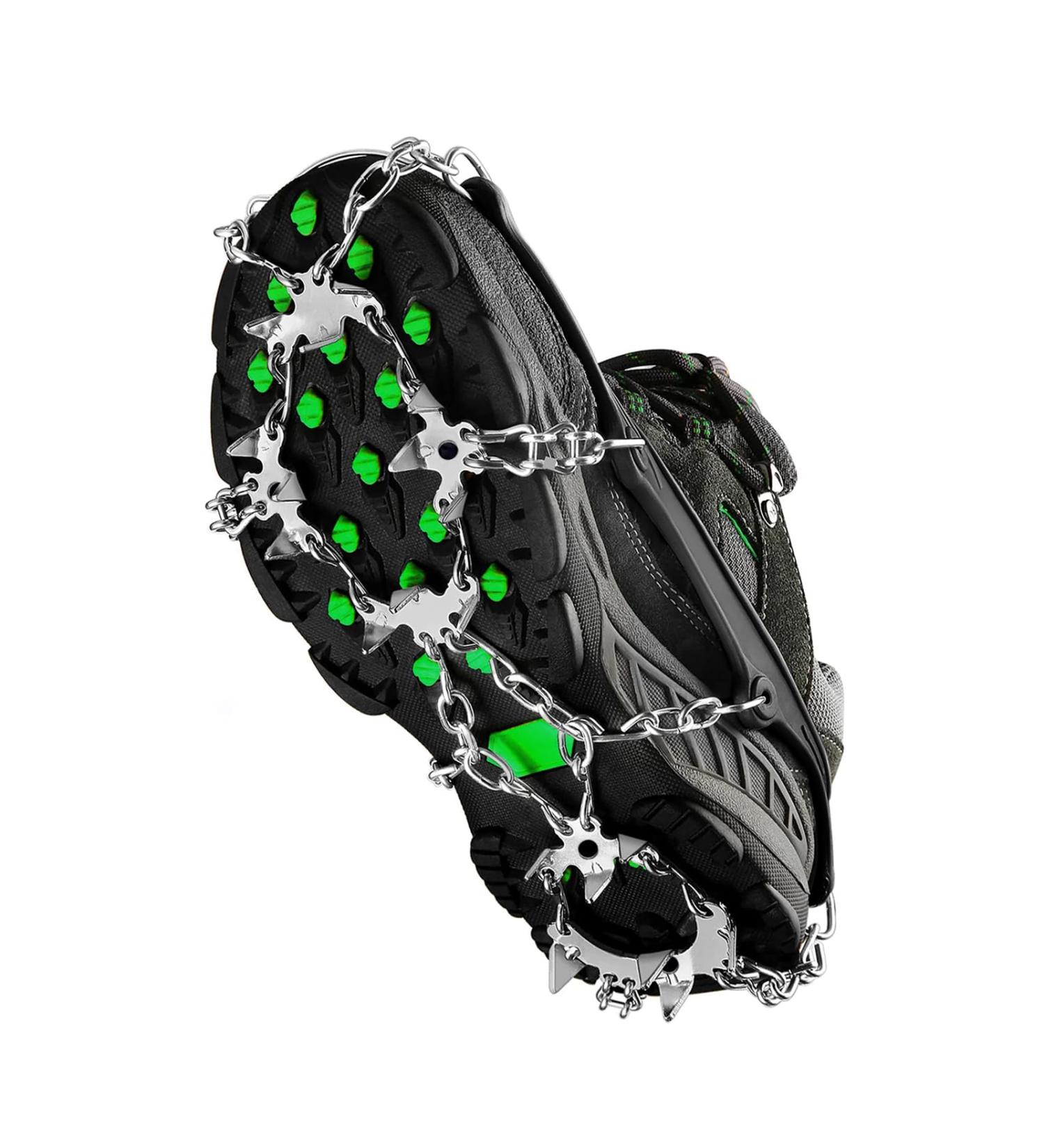 Joyart 19 Teeth Crampons - Anti-Slip Shoe Spikes for Hiking & Trail Running | Durable 201 Stainless Steel & Silicone Ice Clamps - XL Outdoor Gear - Buy Online on GoSupps.com