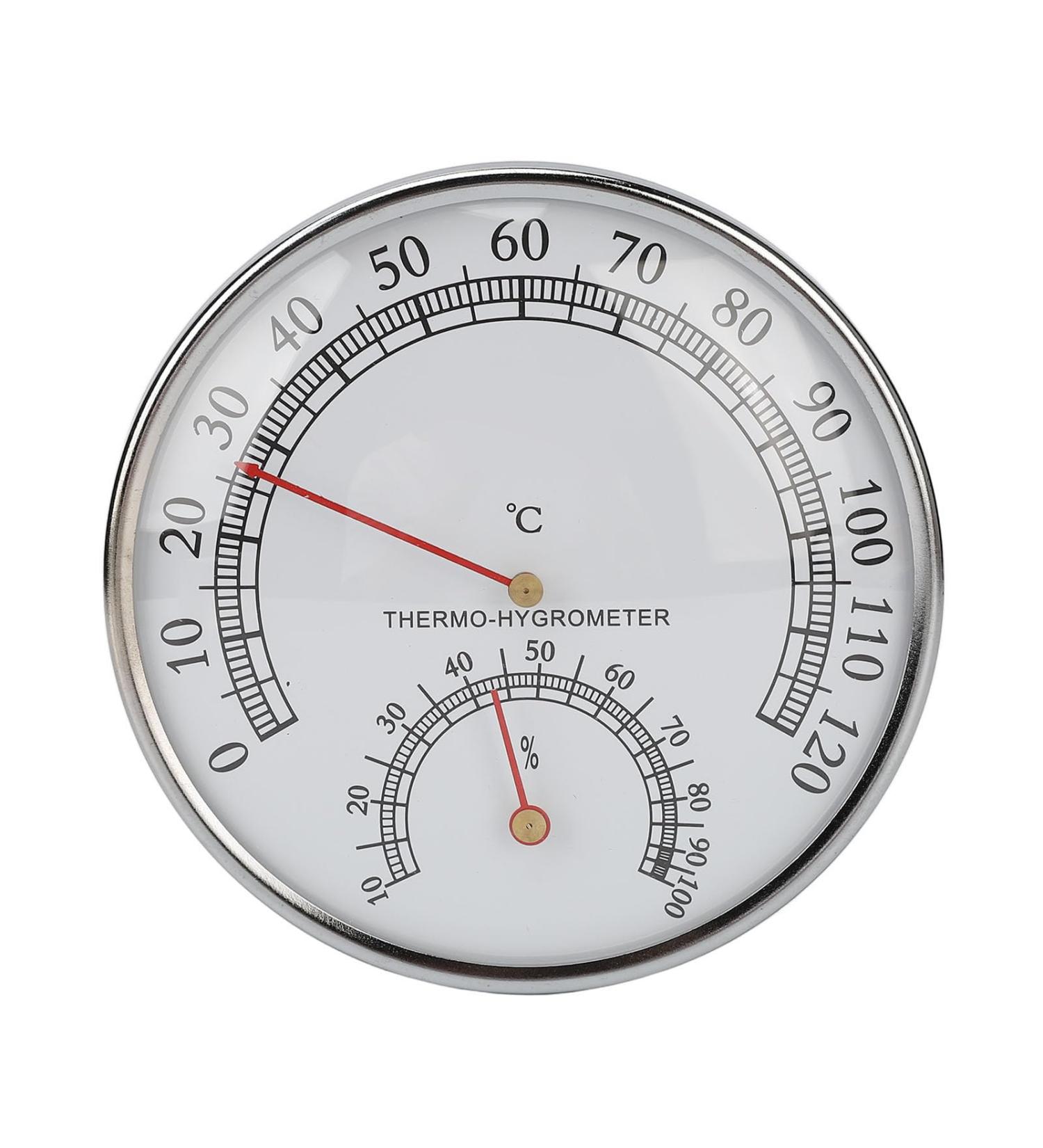 High-Precision 2-in-1 Thermo Hygrometer & Household Thermometer | Sauna Space Thermometer 0-120 C | Clear Scale Measuring Device for Home - Buy Online on GoSupps.com