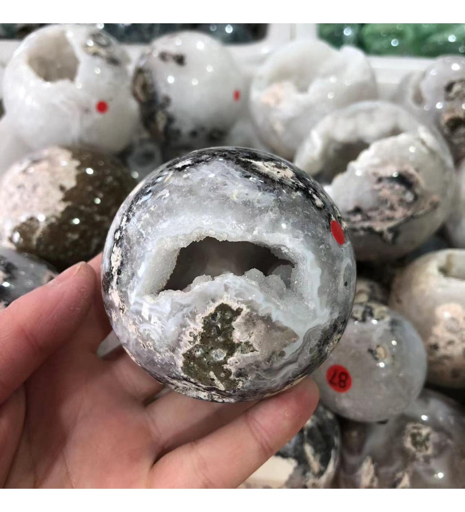 Home Decoration 80mm Natural Gemstone Onyx Crystal Geode Home Decor Agate Tee Crystal Cluster 1 Piece Stones PEIQIYIN Stone Mineral Specimen (Size : 55-60mm) - Buy Online on GoSupps.com
