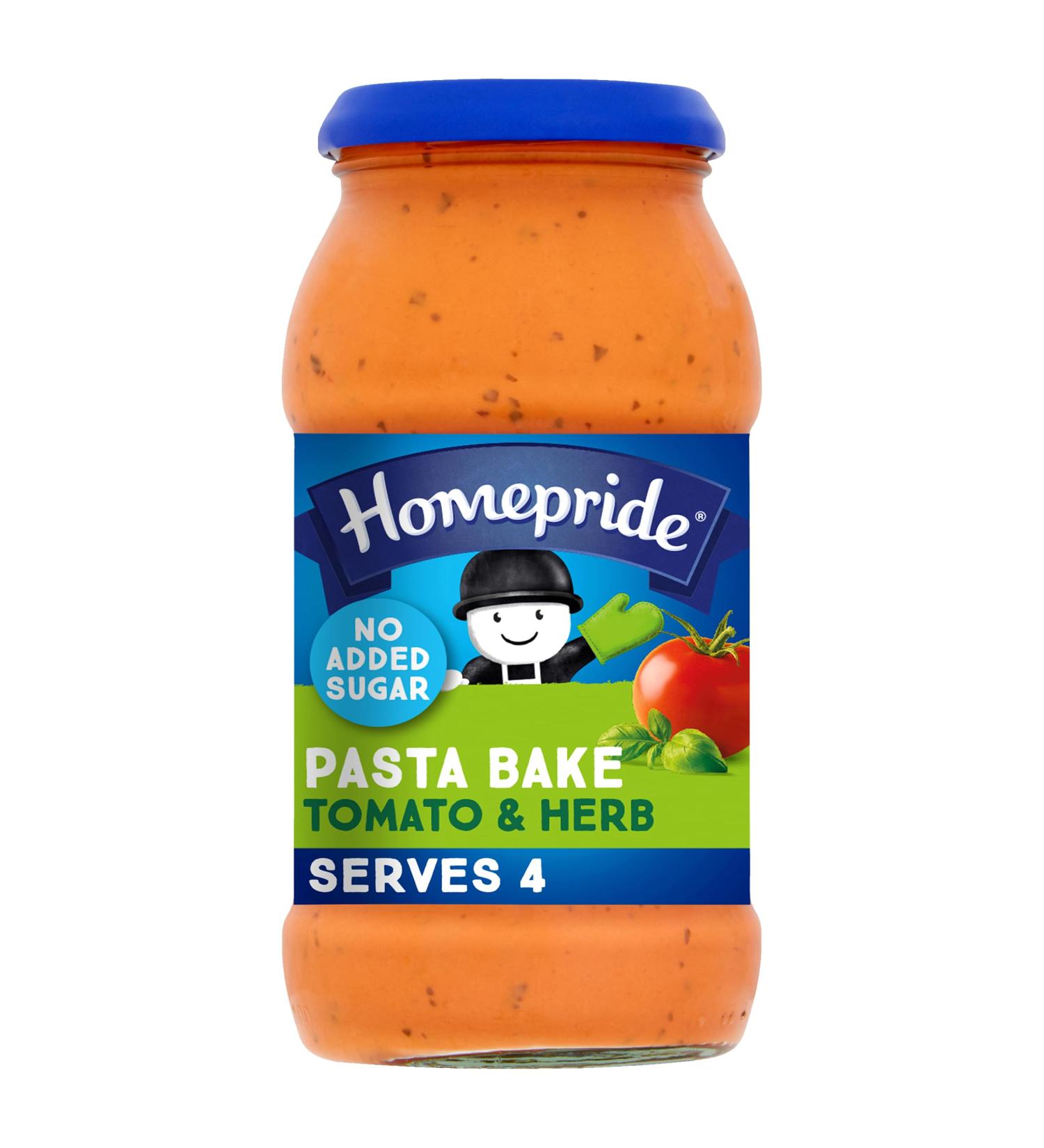 Homepride Creamy sauce without added sugar to tomatoes and herbs 485g jar - Buy Online on GoSupps.com